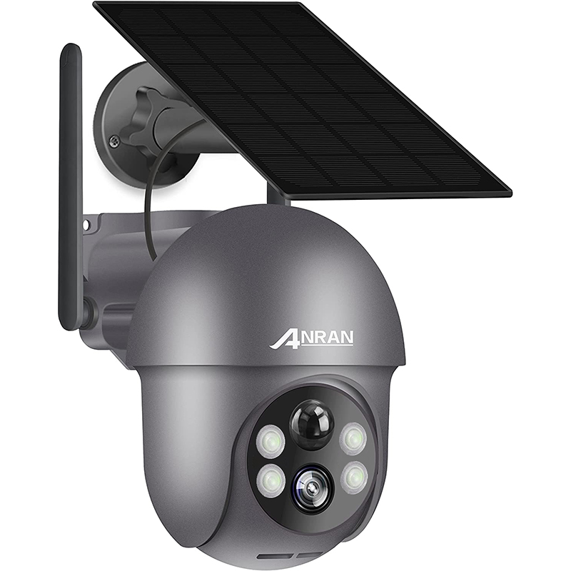 ANRAN Floodlight Camera de Surveillance à Projecteur PTZ 360° 2K 3MP HD  WiFi Extérieur Solaire sans fil Éclairage Intelligent - Cdiscount Bricolage