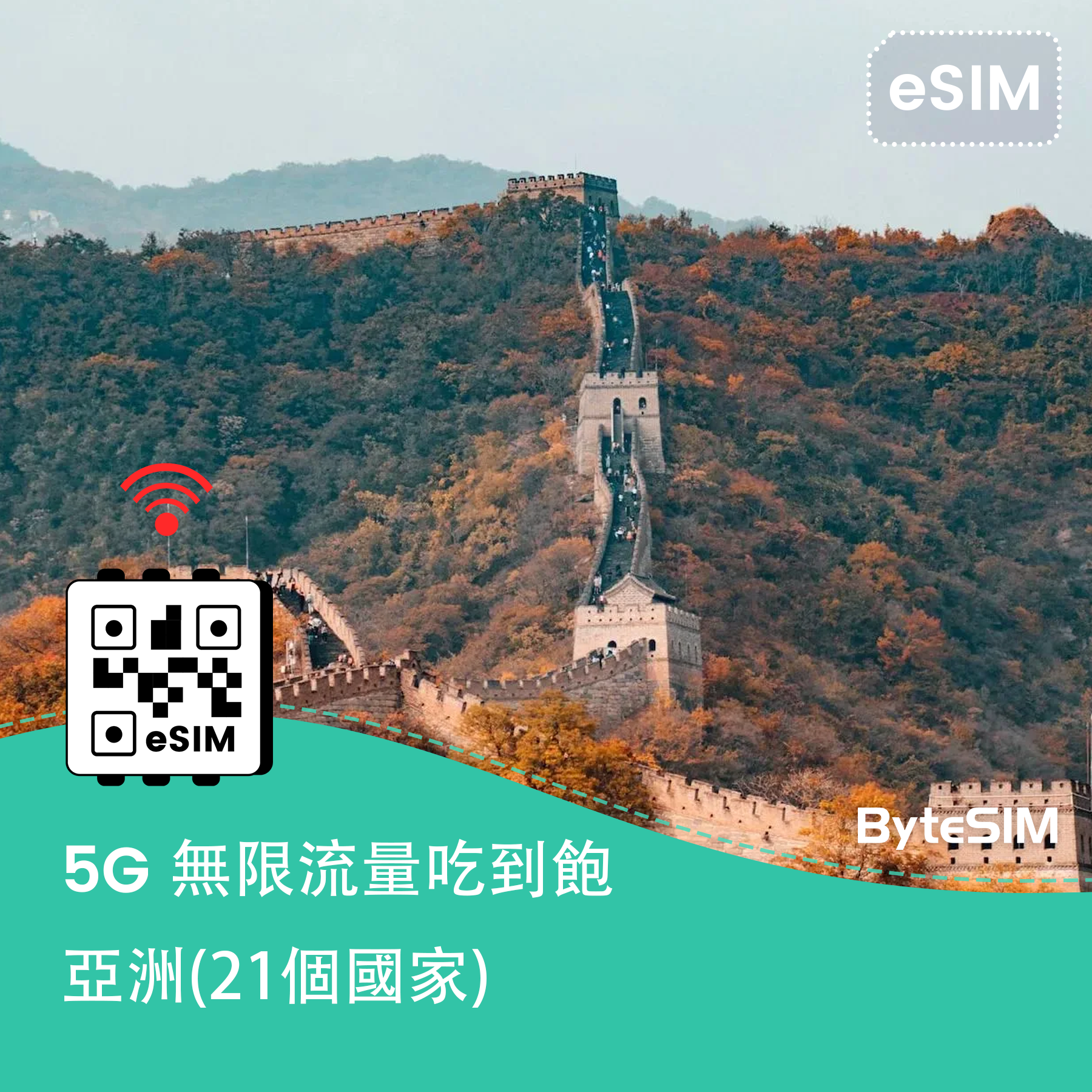 Asia eSIM (21 countries)