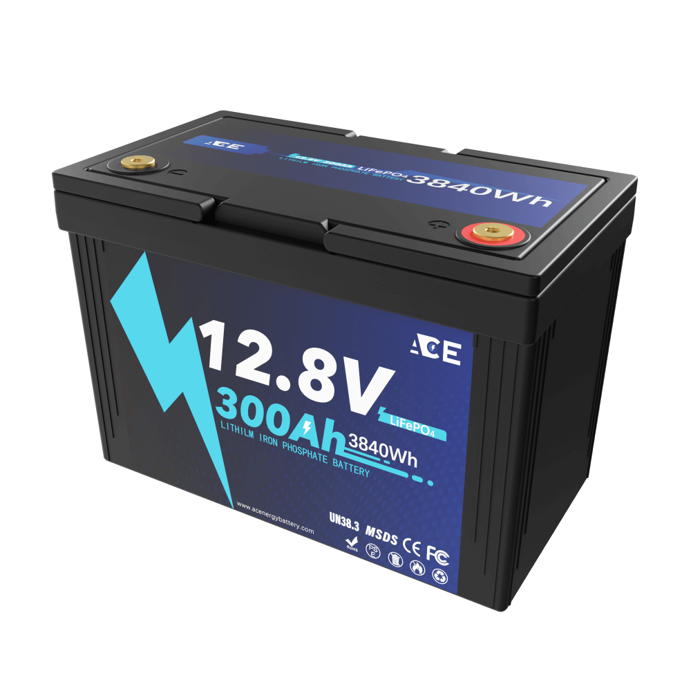 12V 300Ah LiFePO4 Lithium Battery丨200A BMS丨12.8V 3.8KWh-ACEnergy