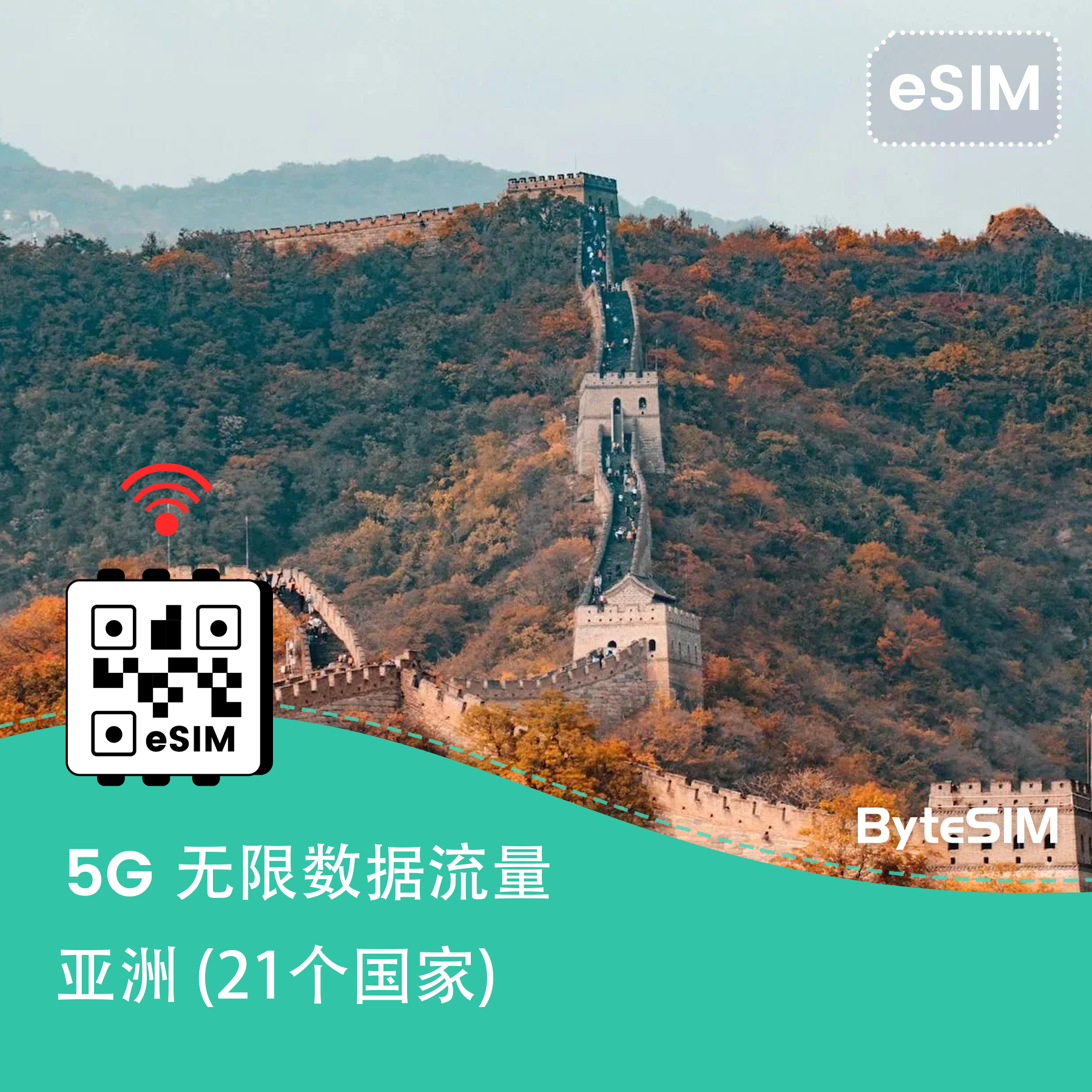 Asia eSIM (21 countries)