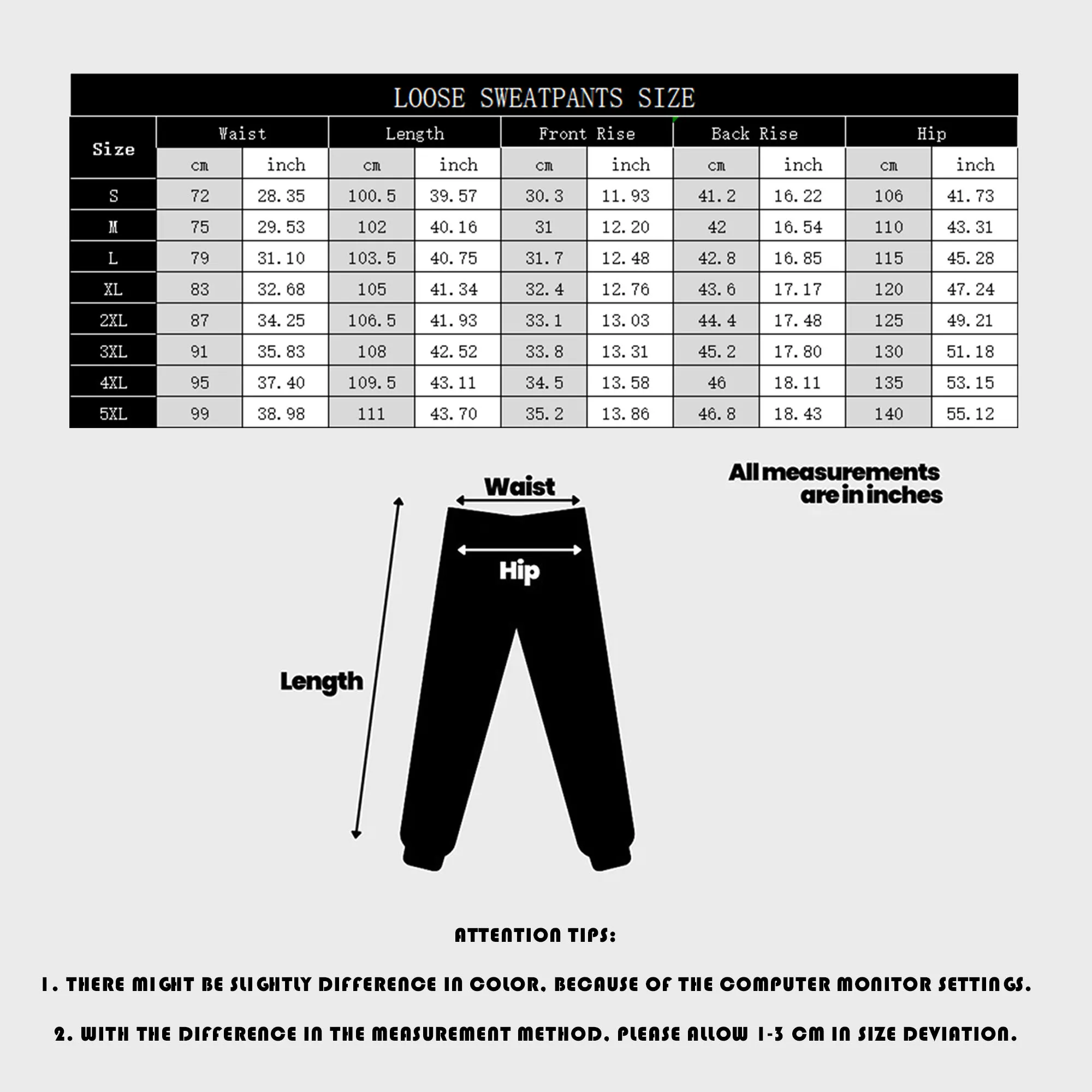 Size Chart 5
