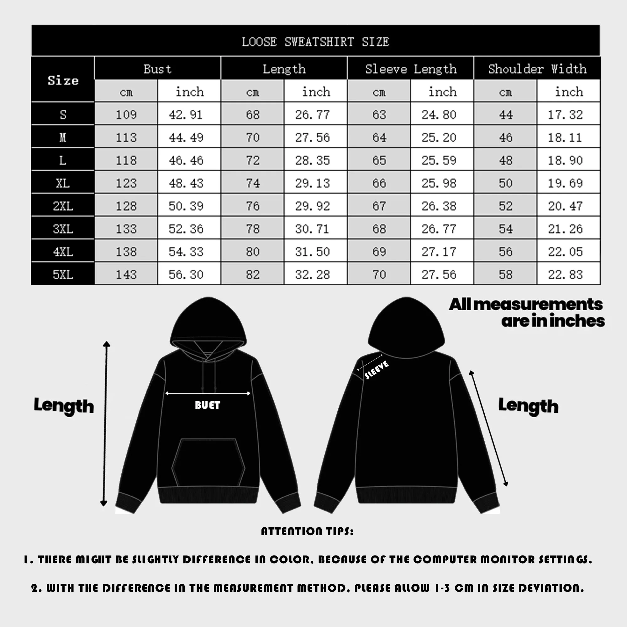 Size Chart 3