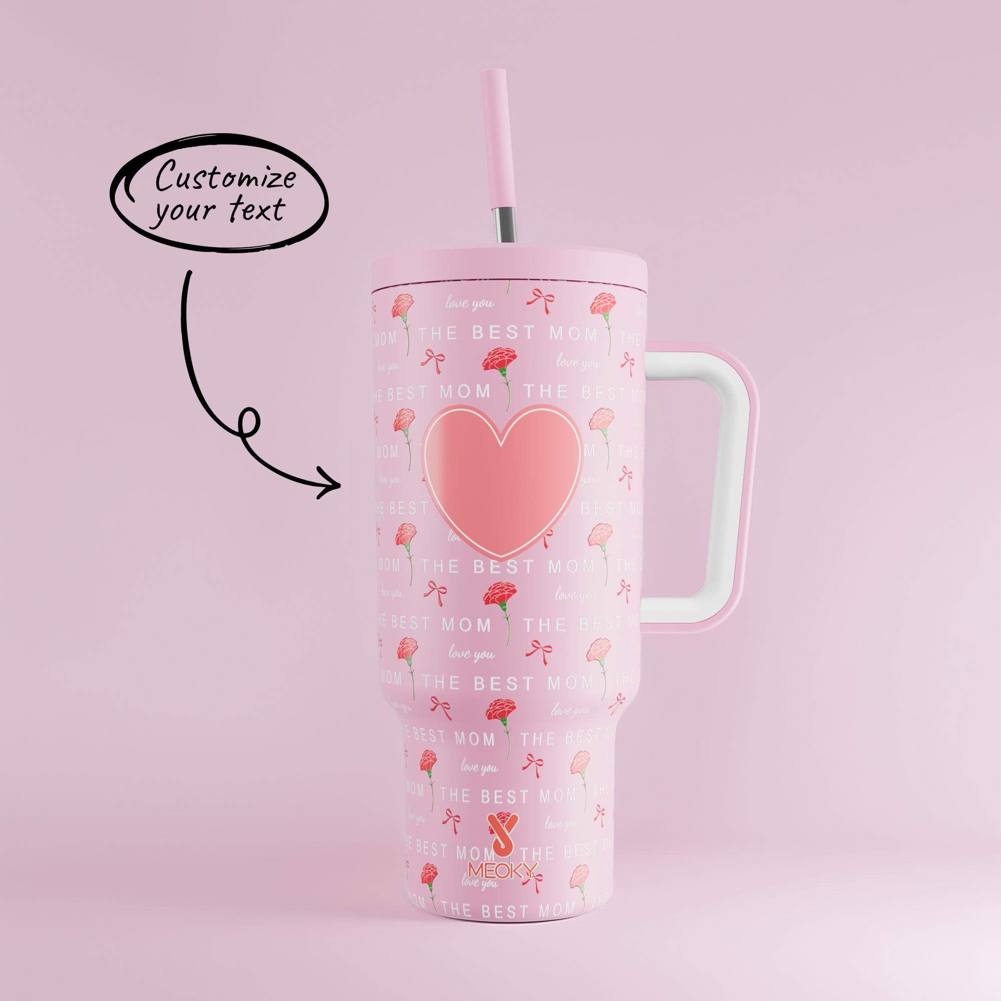 40oz Tumbler With Straw - Mother's Day Edition