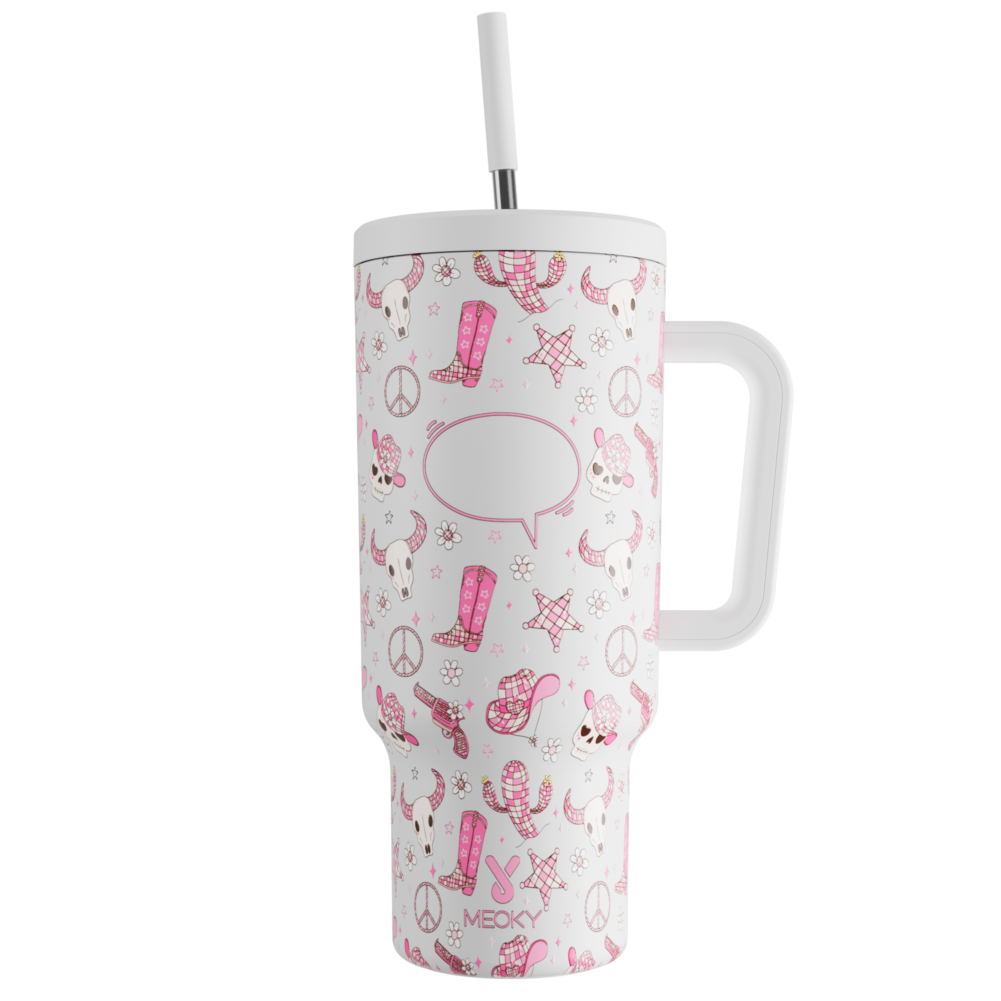 Cowboy Boot - Customized 40oz Tumbler With Straw - The perfect