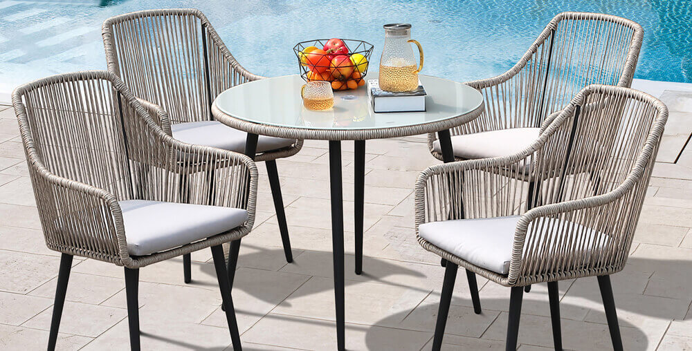 patio dining set, outdoor dining set for 4 people