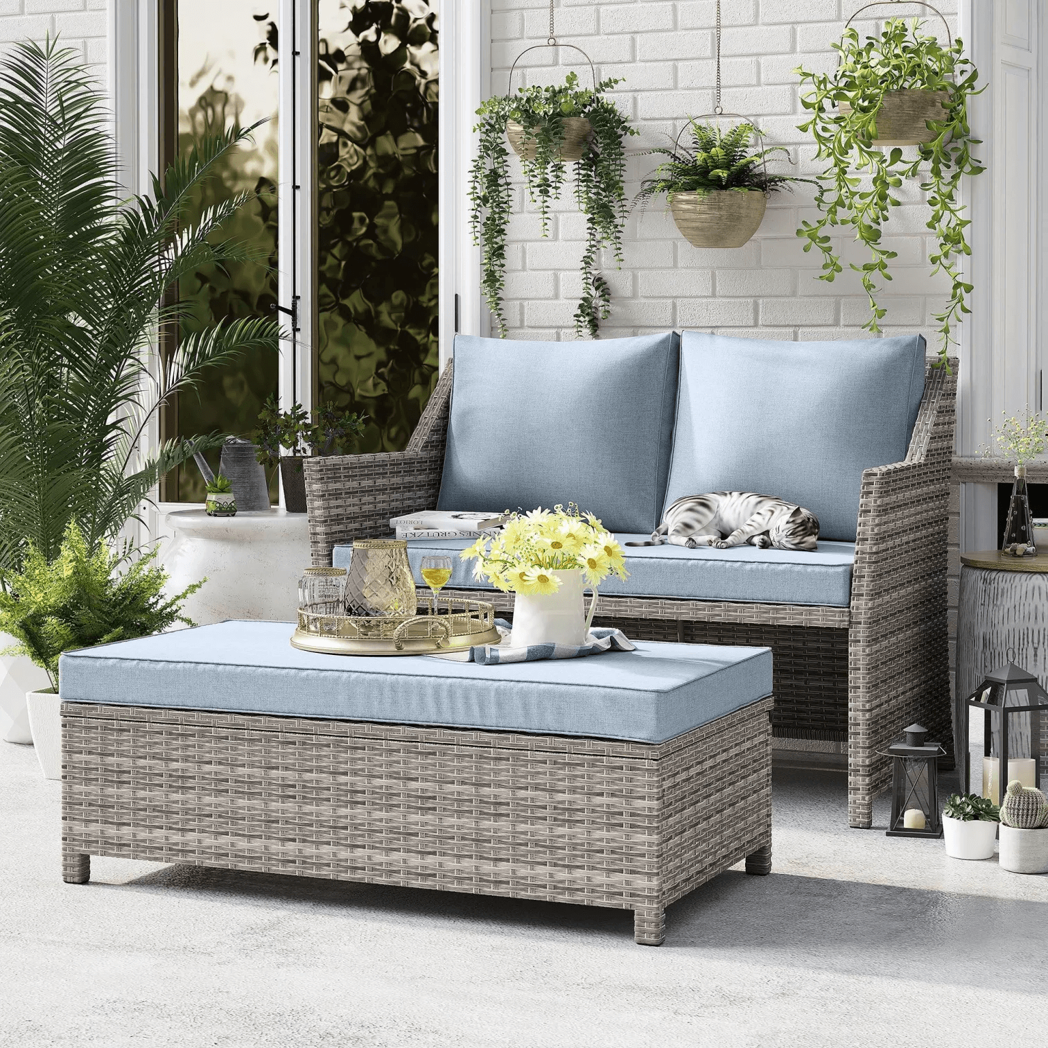 loveseat with storage bin