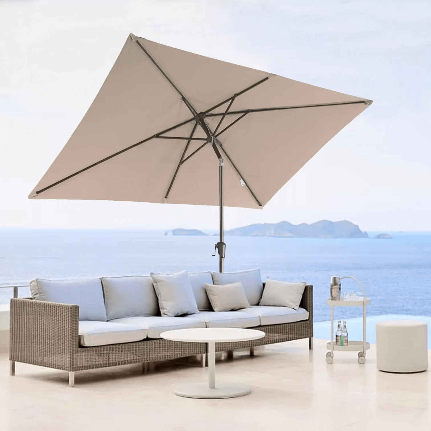 square shape umbrella