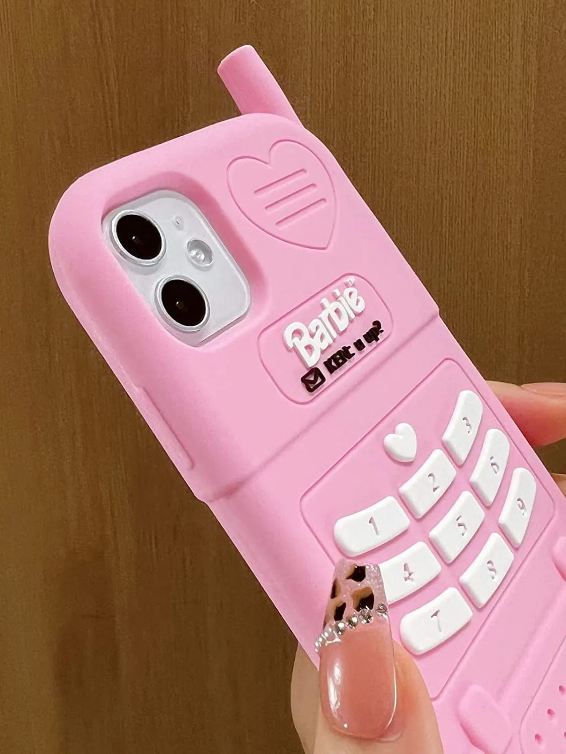  3D Silicon Cartoon Pink Cute Case 