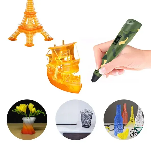 14+ Years Old 3D Pen with PLA Filament - Fast-Setting Ink for Fine Prints 【add url】-Waves