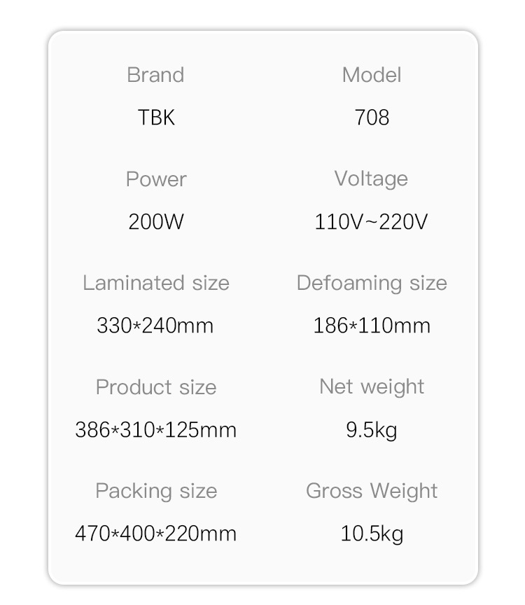   OCA Vacuum Press Apple iPhone iPad MacBook Condition New Motor PLC Pump TBK-708 15inch Airbag Curved Screen Laminating Machine