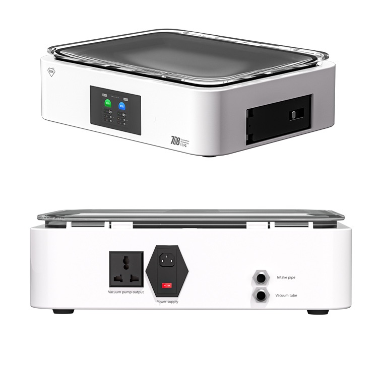   OCA Vacuum Press Apple iPhone iPad MacBook Condition New Motor PLC Pump TBK-708 15inch Airbag Curved Screen Laminating Machine