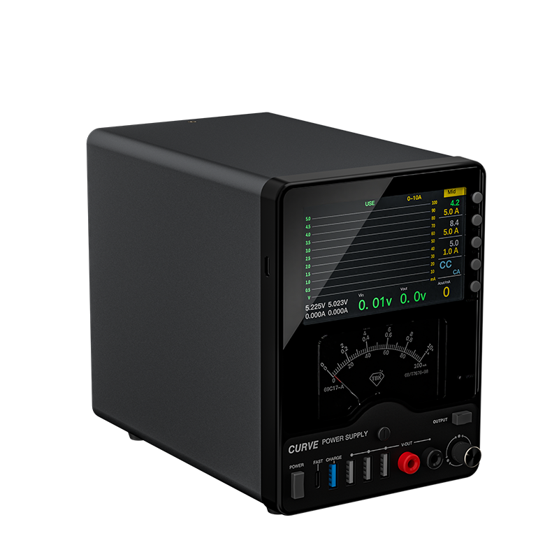 Professional 30V 10A Variable DC Bench Power Supply, TBK 218 High Precision Adjustable Regulated Switching Power Source with Waveform Display for Engineering