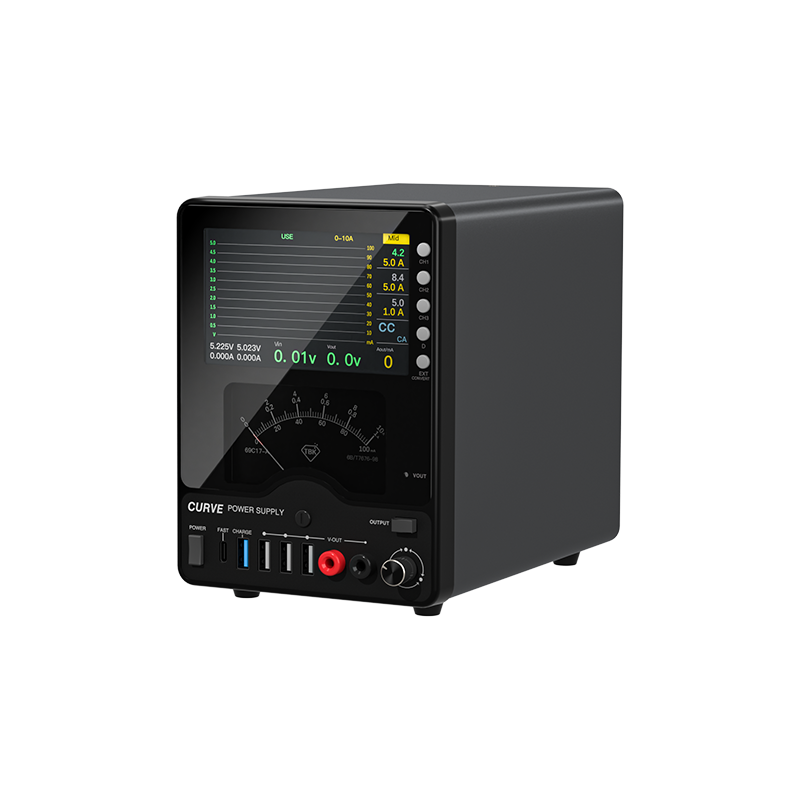 Professional 30V 10A Variable DC Bench Power Supply, TBK 218 High Precision Adjustable Regulated Switching Power Source with Waveform Display for Engineering