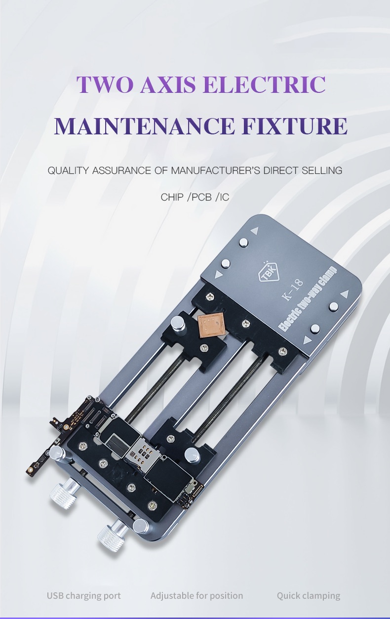 TBK K18 Two-Axis Auto Electric Fixture - Special for PCB Board Layer Disassembly and Soldering Easy and Efficient Operation