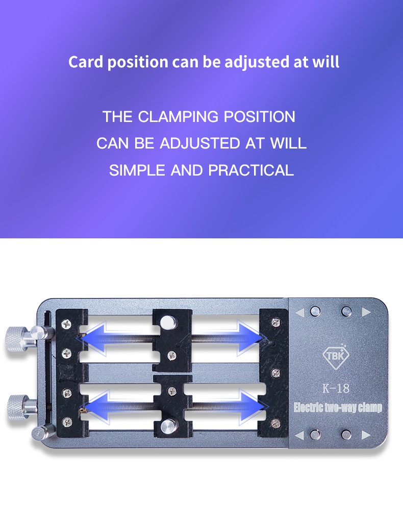 TBK K18 Two-Axis Auto Electric Fixture - Special for PCB Board Layer Disassembly and Soldering Easy and Efficient Operation