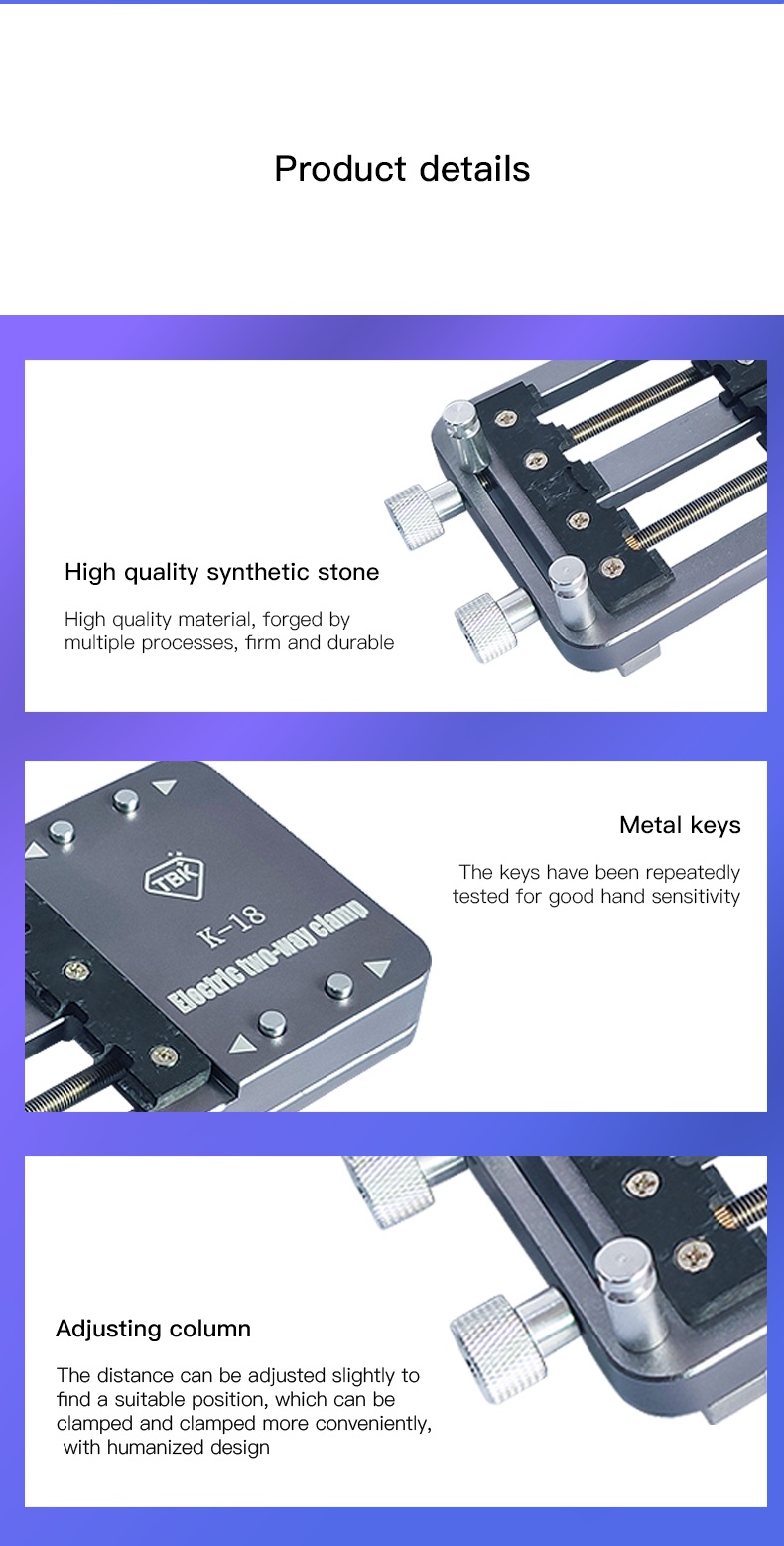 TBK K18 Two-Axis Auto Electric Fixture - Special for PCB Board Layer Disassembly and Soldering Easy and Efficient Operation