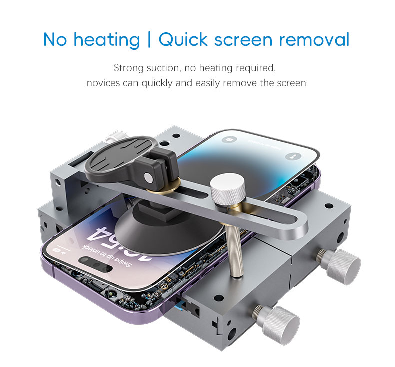 TBK 202A TBK202A TBK-202A 3 In 1 Manual Screen Disassembly Mold Display Fixing Bracket Mobile Phone LCD Pressure Maintenance Fixture