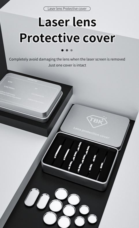 TBK 958 Laser Machine Lens Protective Cover Completely Avoid Damaging Phone Camera Lens Laser Machine Back Glass Seprerate For Iphone 8-13