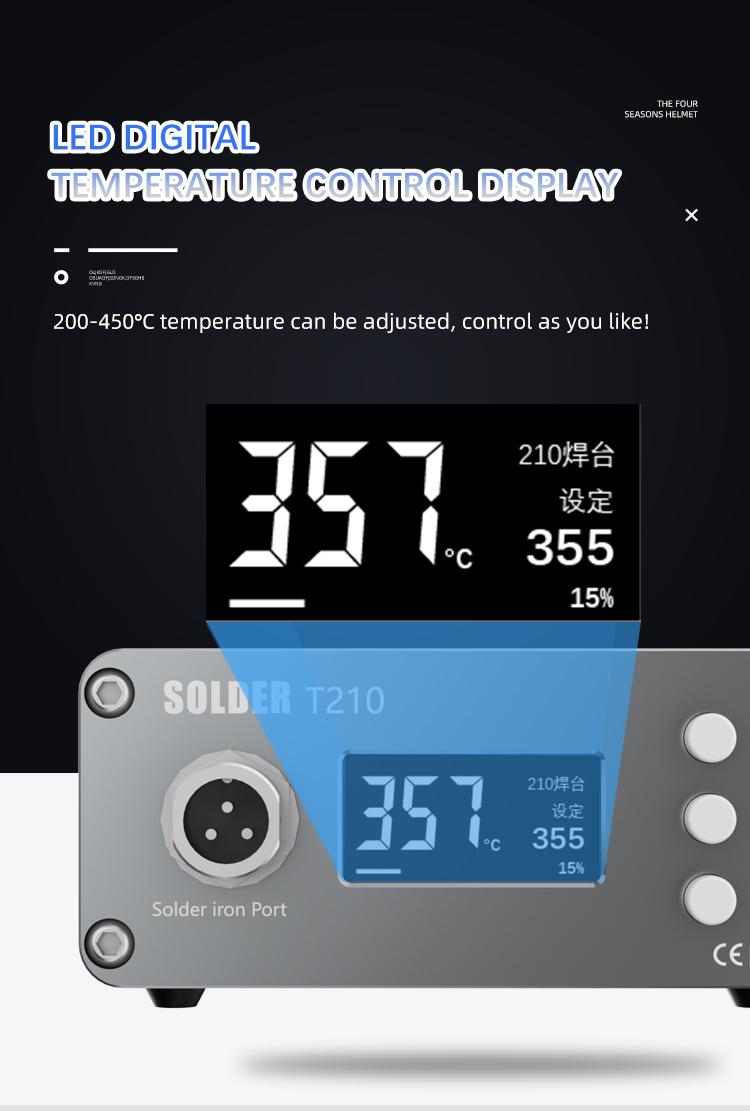 2024 New Release TBK 210 TBK210 TBK-210 soldering station  with JBC210 series soldering tips 