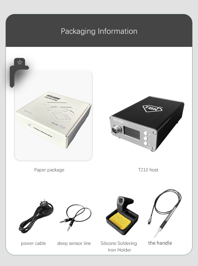 2024 New Release TBK 210 TBK210 TBK-210 soldering station  with JBC210 series soldering tips 