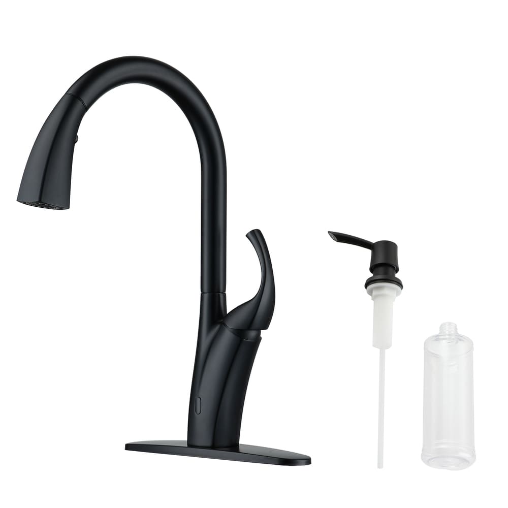 Infrared Sensor Pull-Down Kitchen Faucet with Single Handle and Ceramic Cartridge