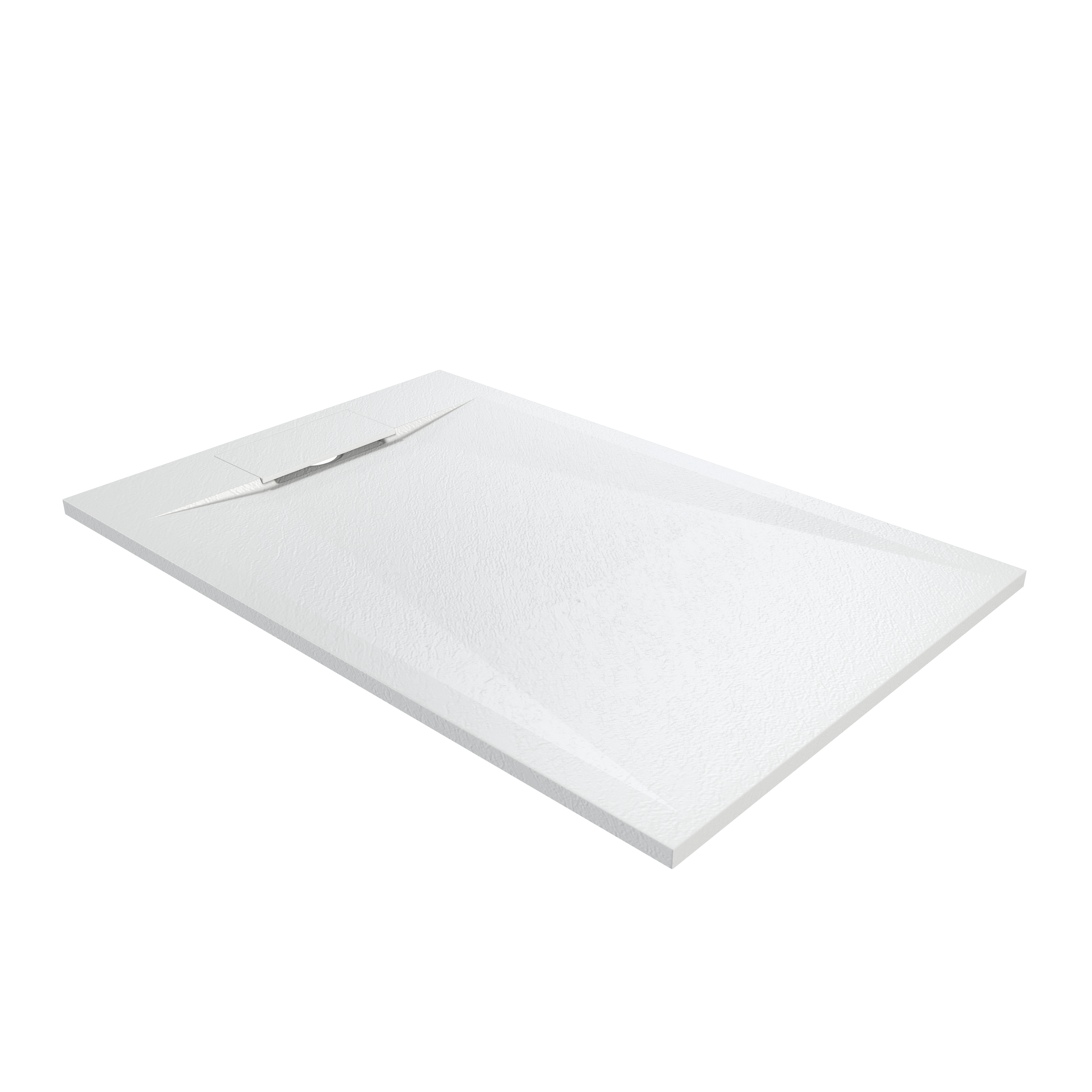 European-Style SMC Shower Base with Anti-Slip Design in Black or White