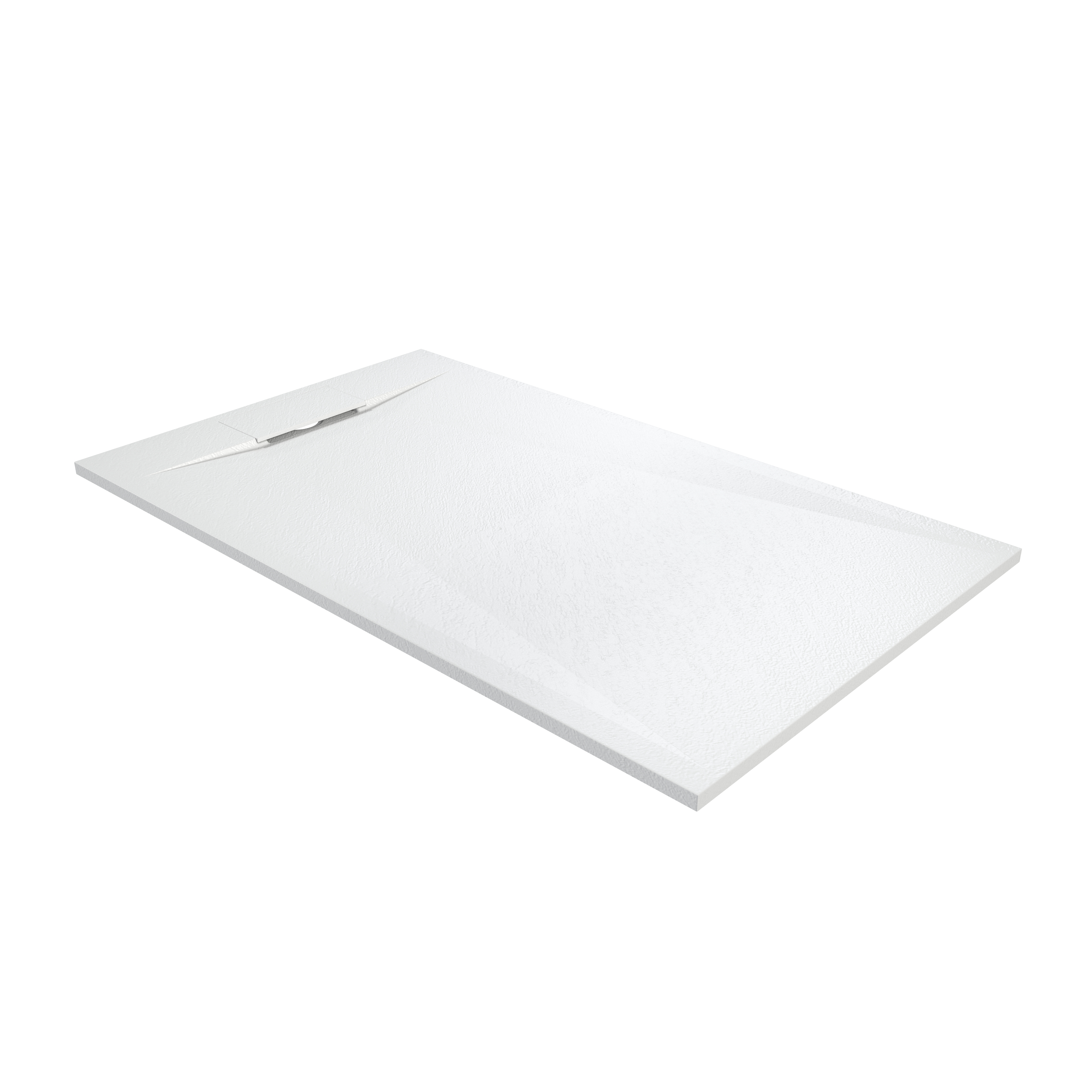 European-Style SMC Shower Base with Anti-Slip Design in Black or White