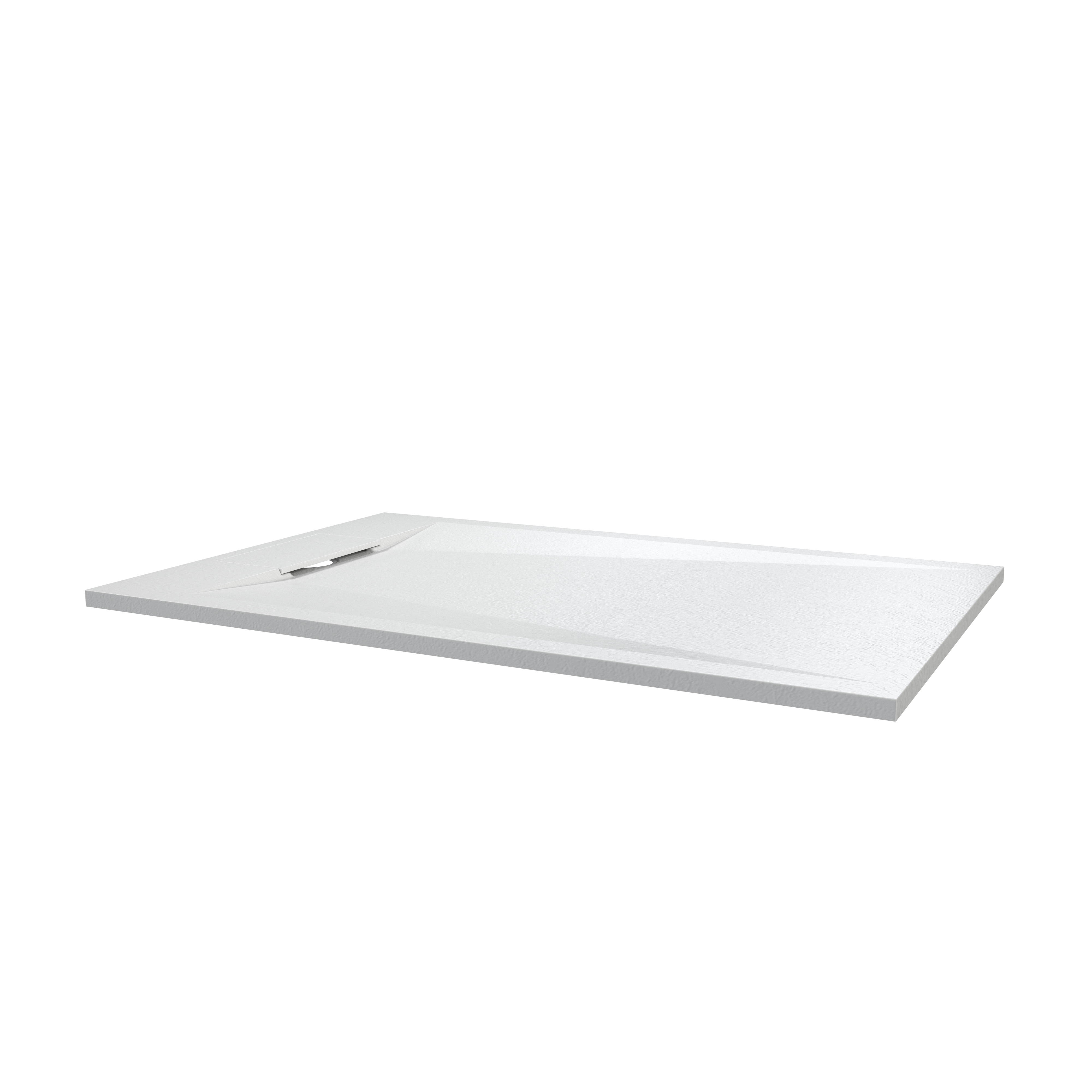 European-Style SMC Shower Base with Anti-Slip Design in Black or White