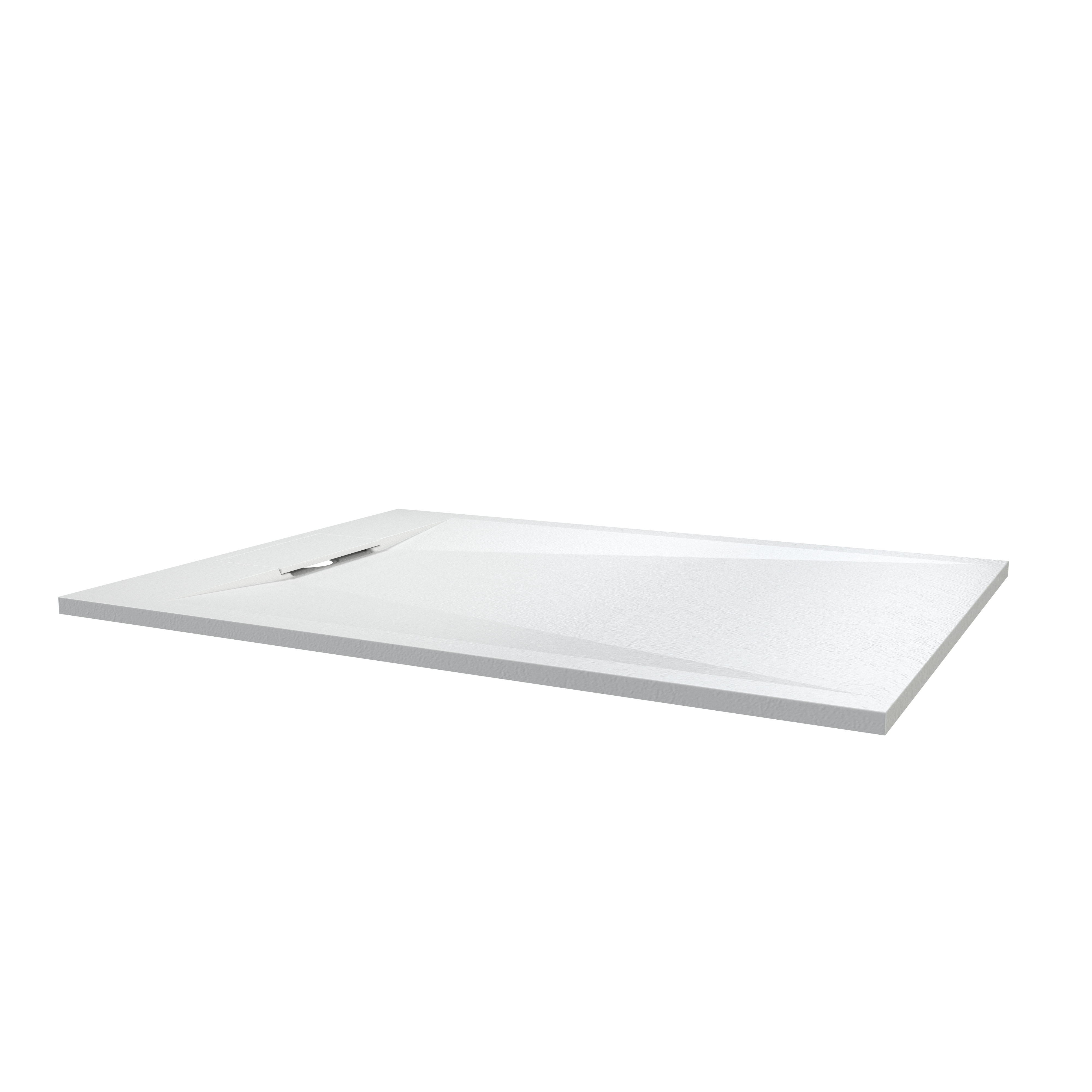 European-Style SMC Shower Base with Anti-Slip Design in Black or White