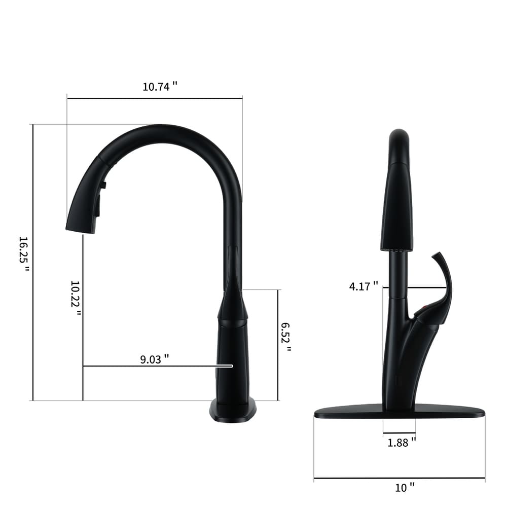Infrared Sensor Pull-Down Kitchen Faucet with Single Handle and Ceramic Cartridge