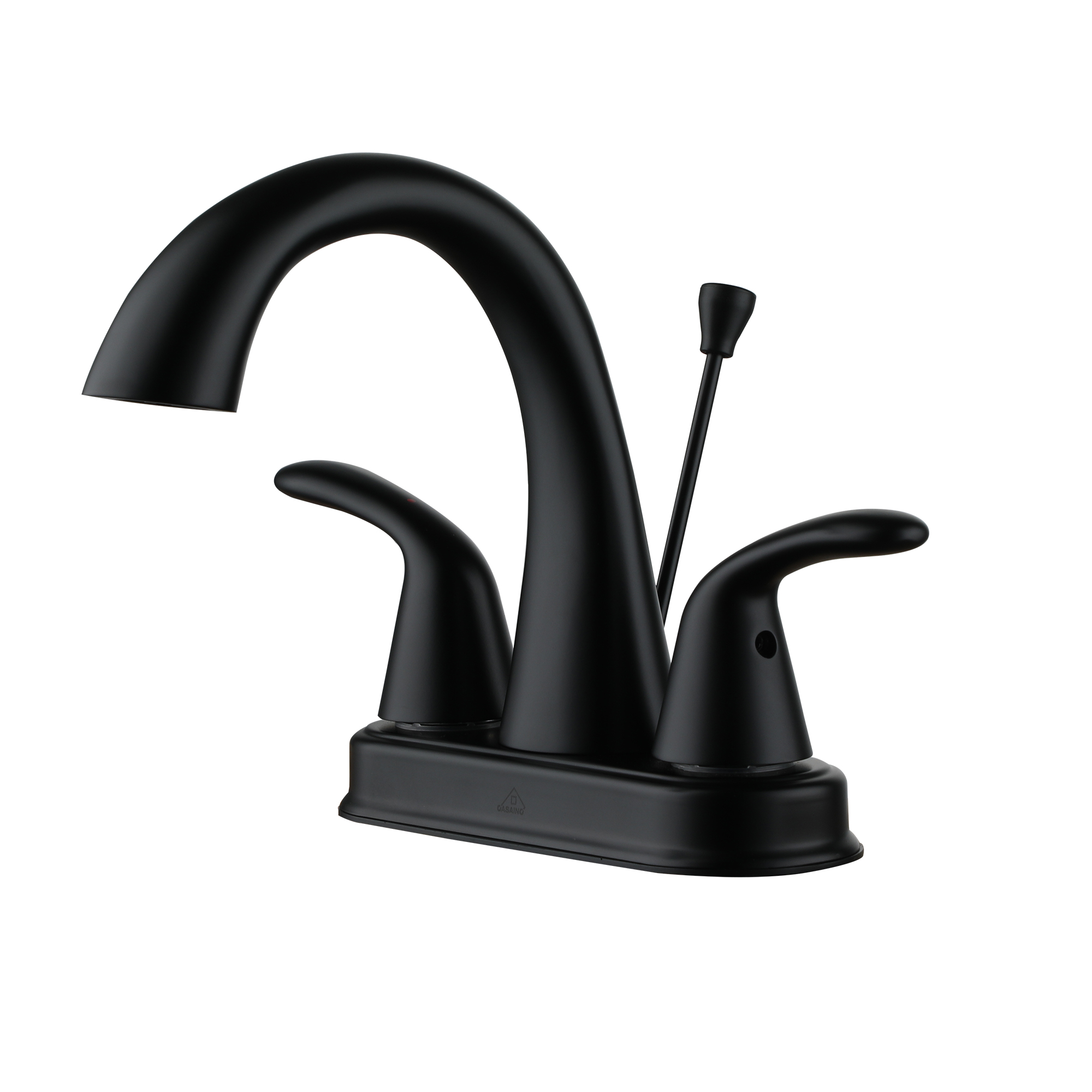 Luxurious Matte Black Bathroom Sink Faucet Set with Dual Handles