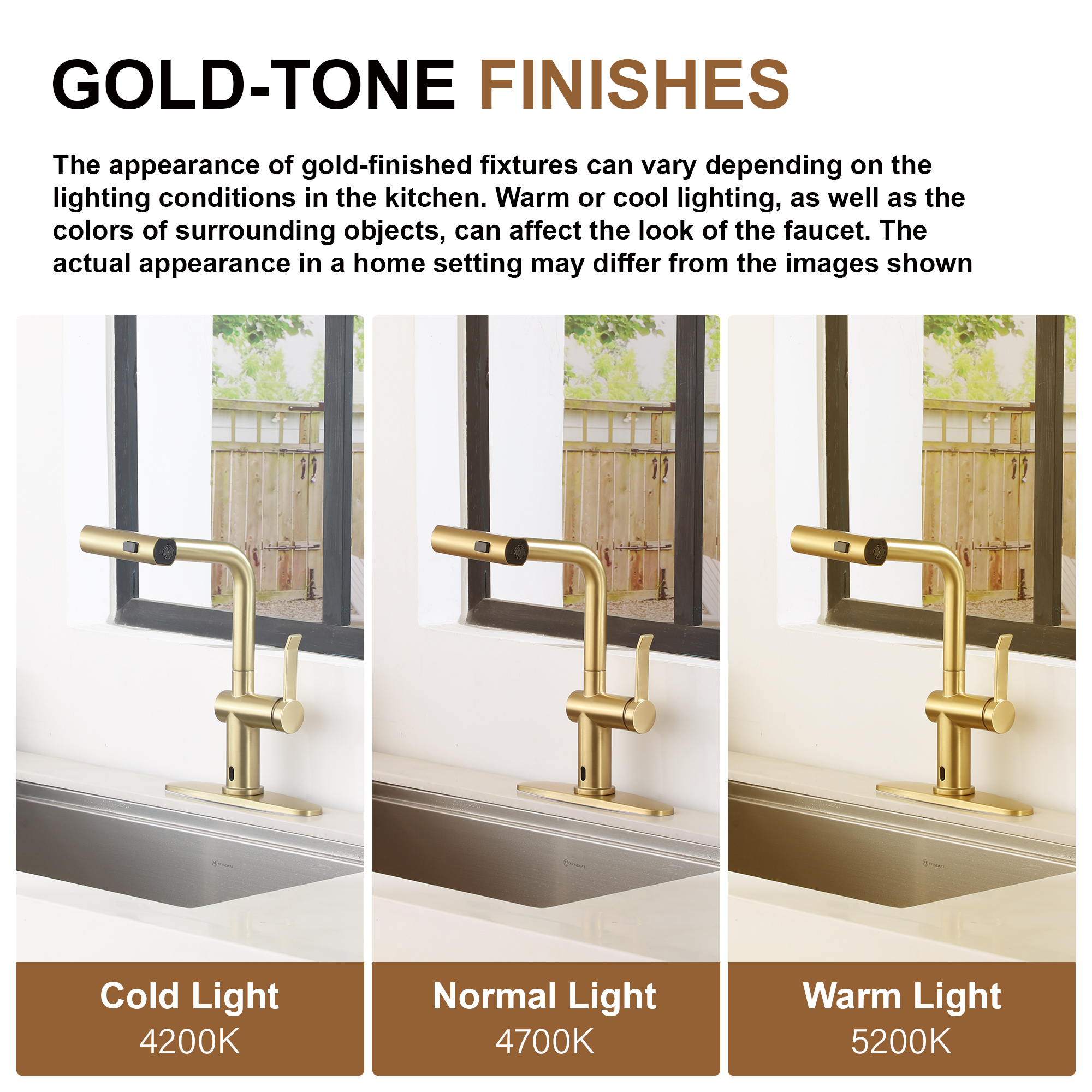 Touchless Single Handle Kitchen Faucet with 3 Functions Spray