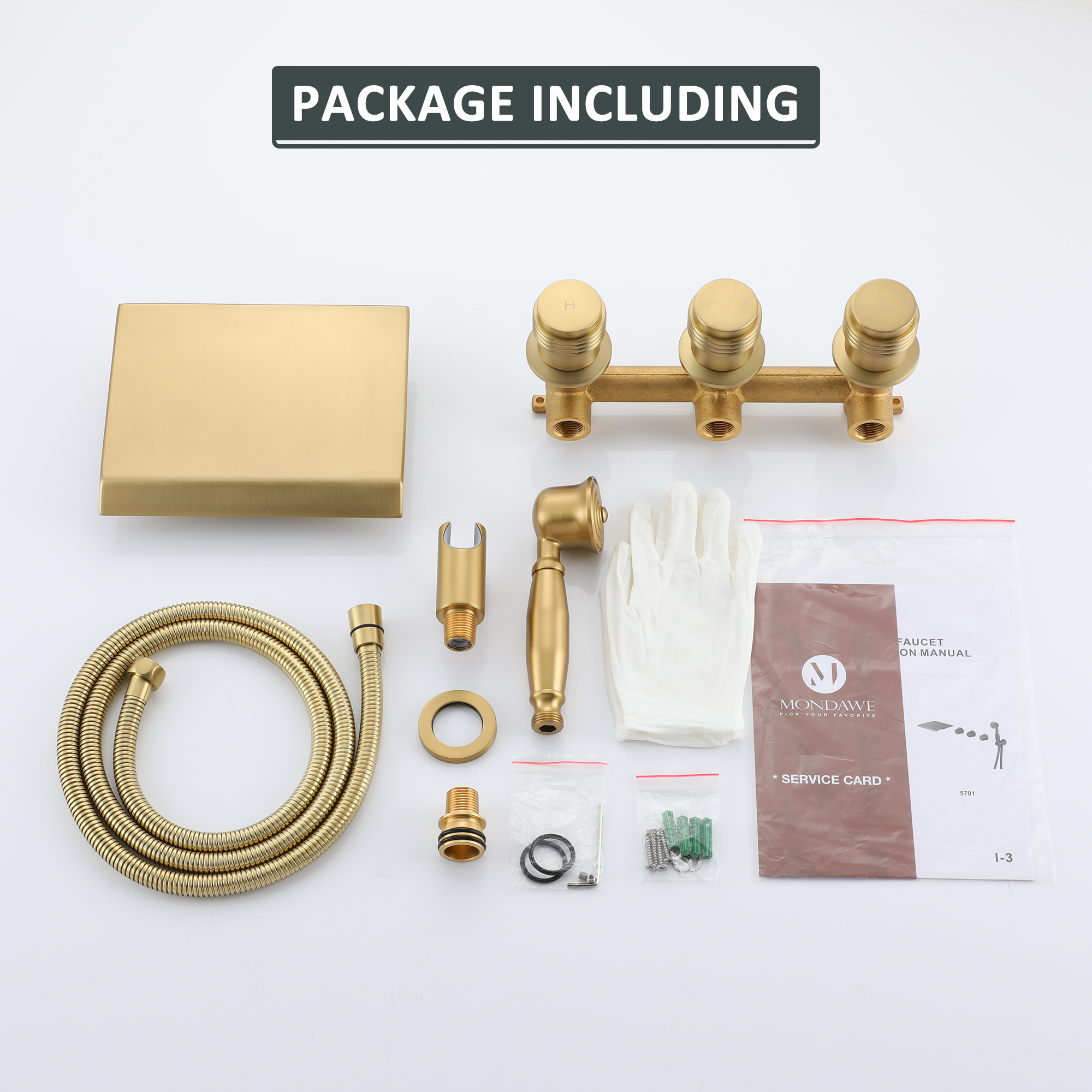 Wall-Mounted Waterfall Bathtub Faucet with Handheld Shower