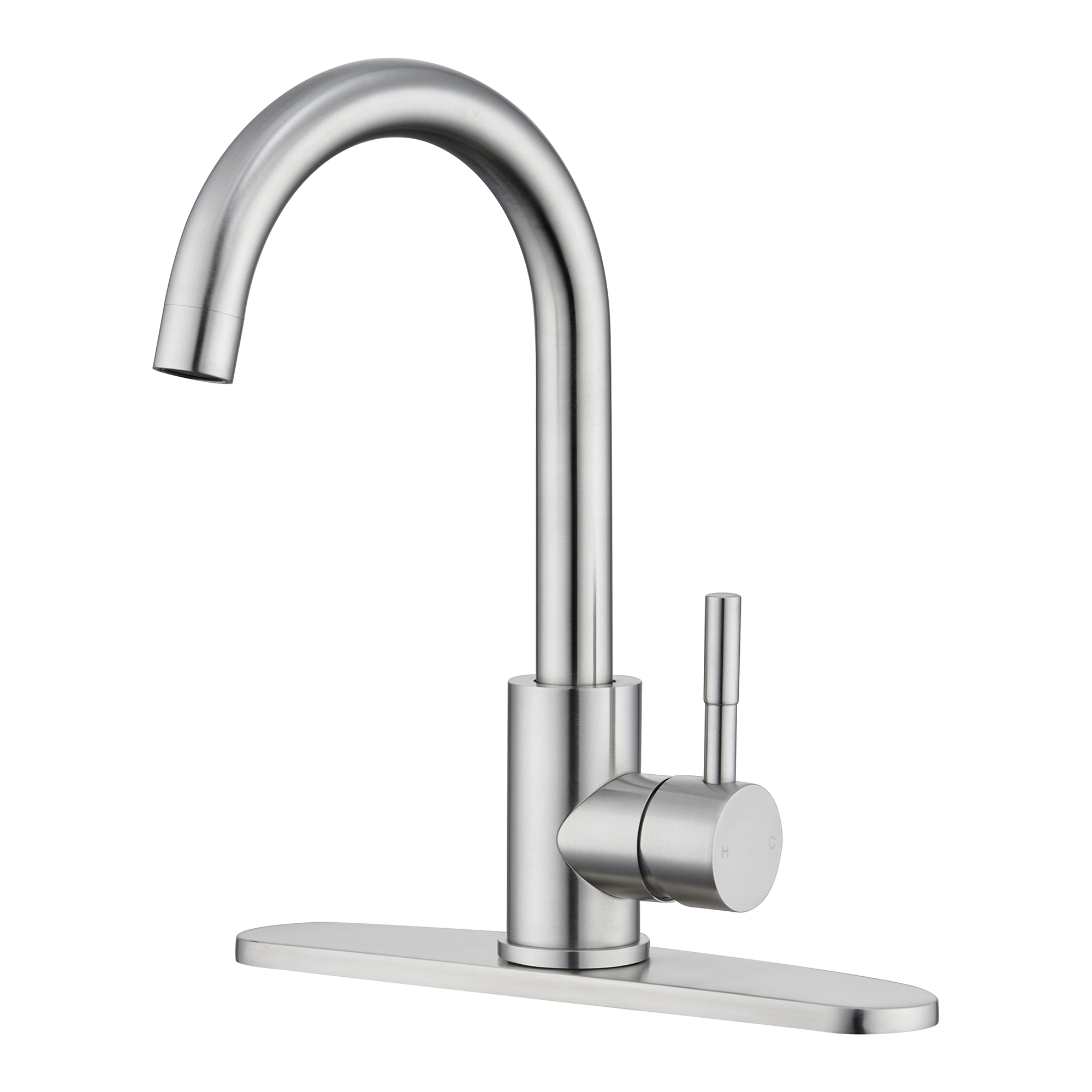 1-Hole/3-Hole Single Handle Bathroom Vanity Faucet with Deck Plate