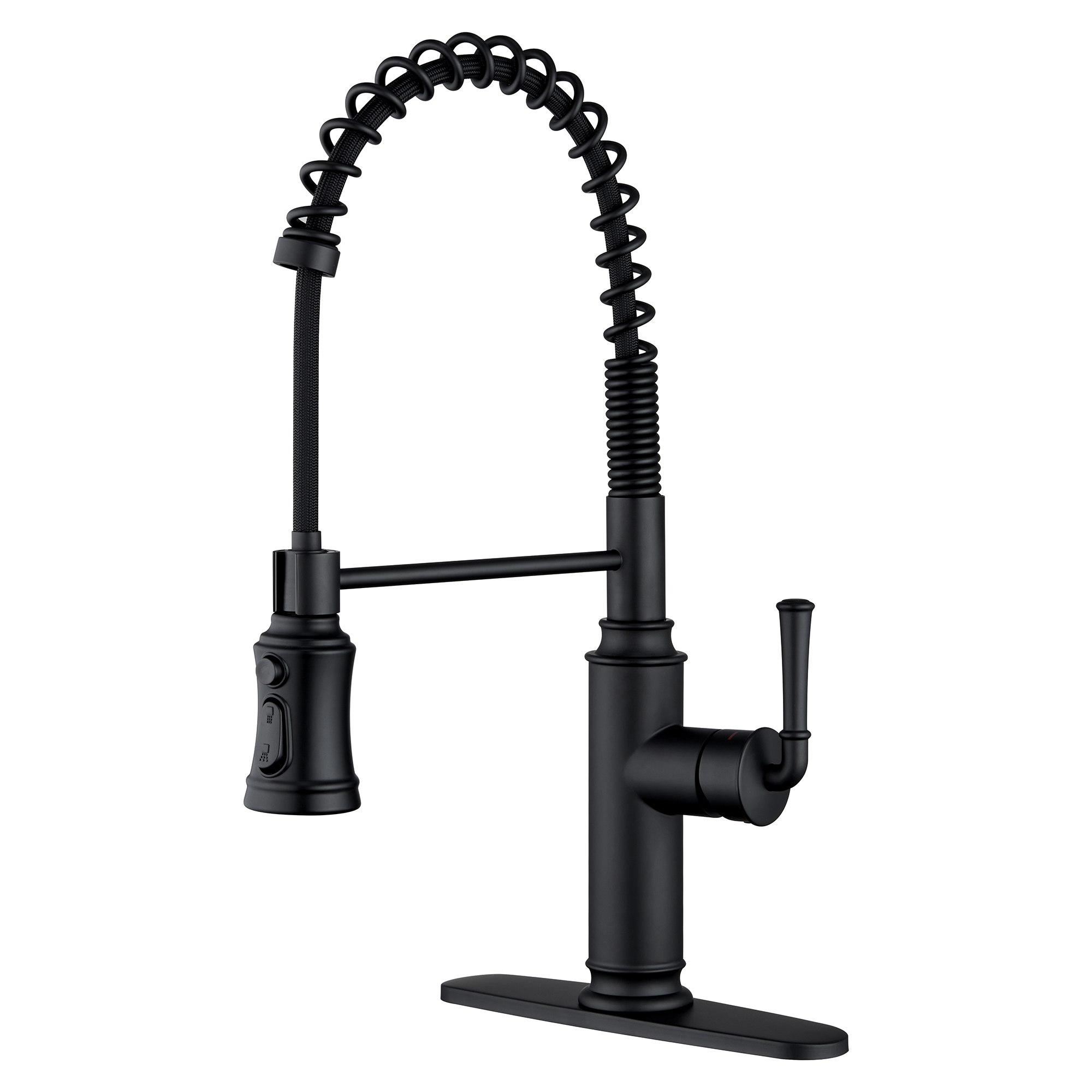 Kitchen Faucet with Pull Down Sprayer, Farmhouse RV Small Vanity Faucet with 360° Rotation Spout and Deck Plate
