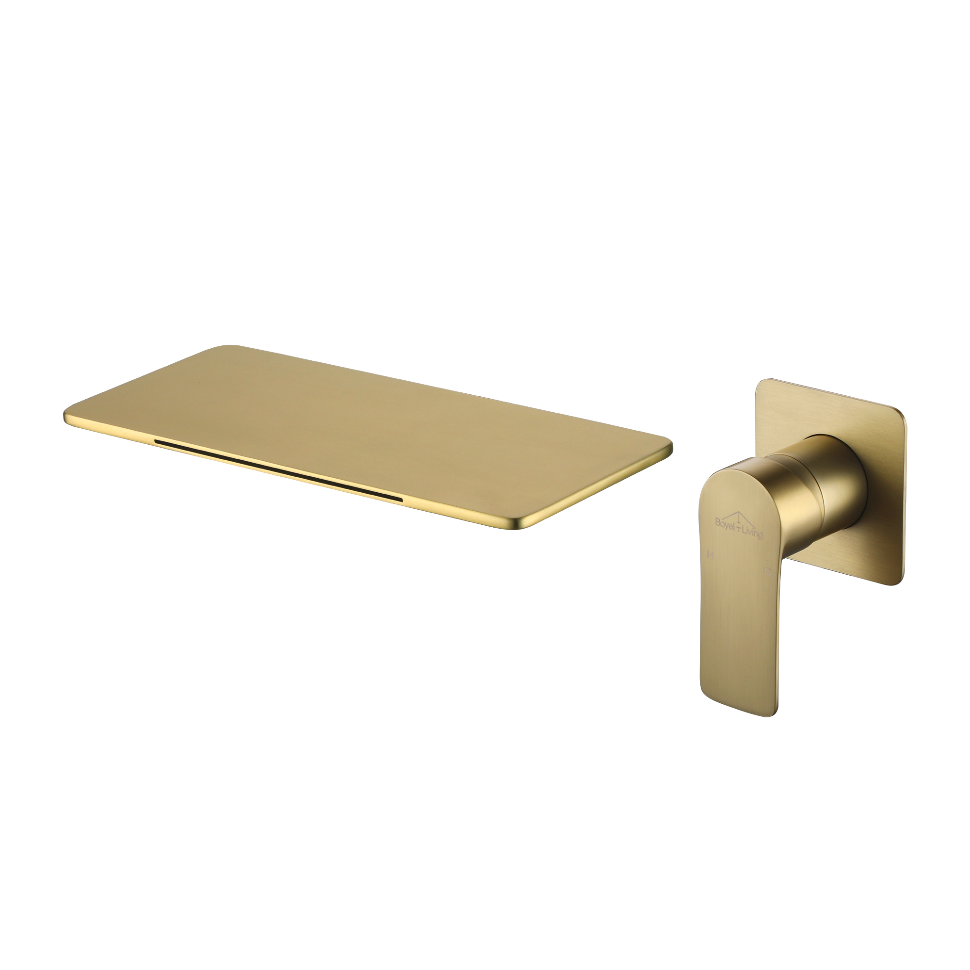Wall Mounted Single Handle Solid Brass Lavatory Bathroom Faucet