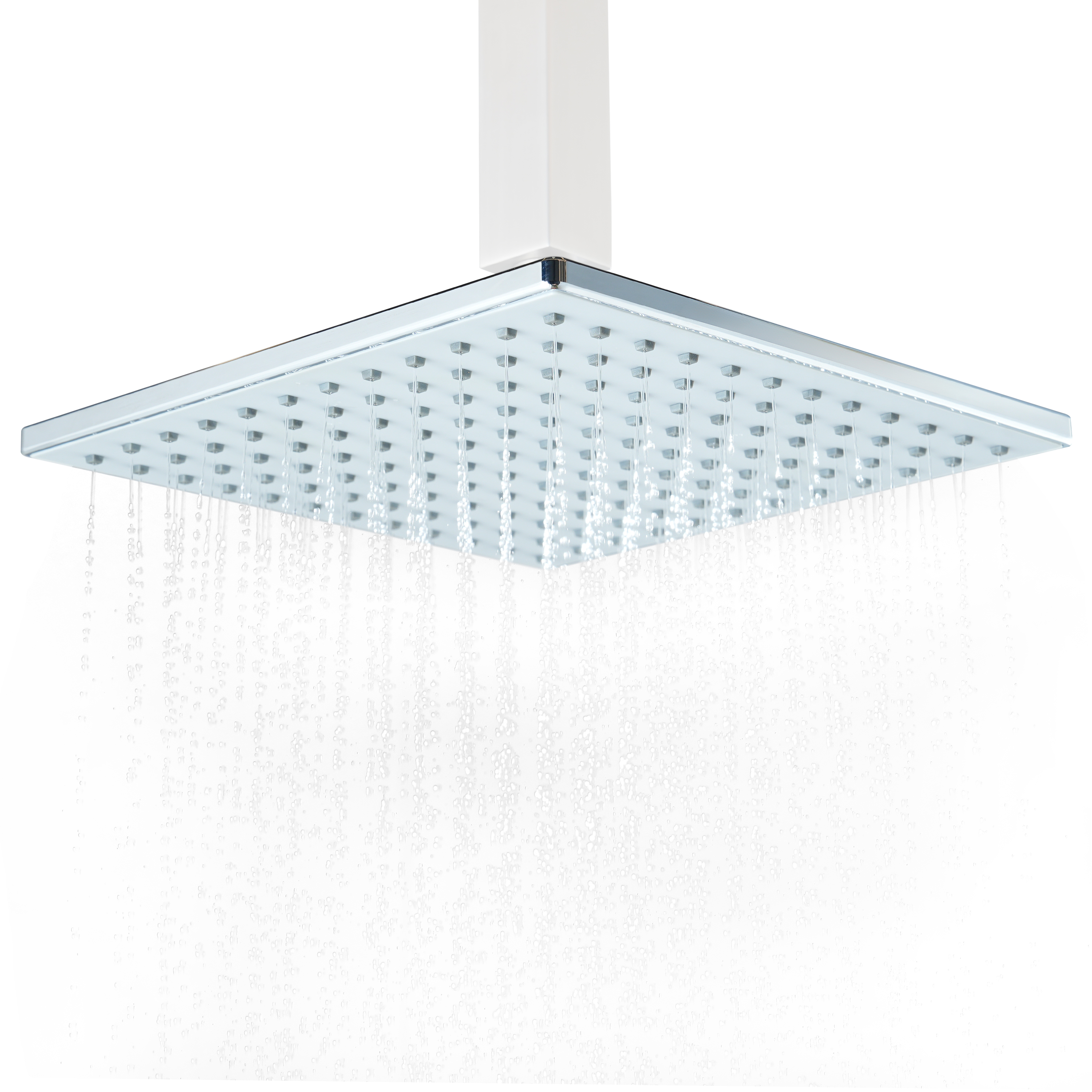 9-inch High Pressure Rainfall Shower Head ABS Square Showerhead