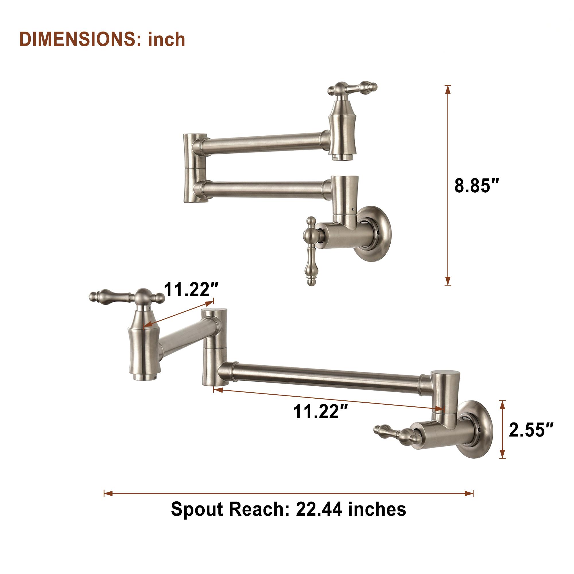 Retro Solid Brass Folding Kitchen Faucet with Aerated High-Flow Water