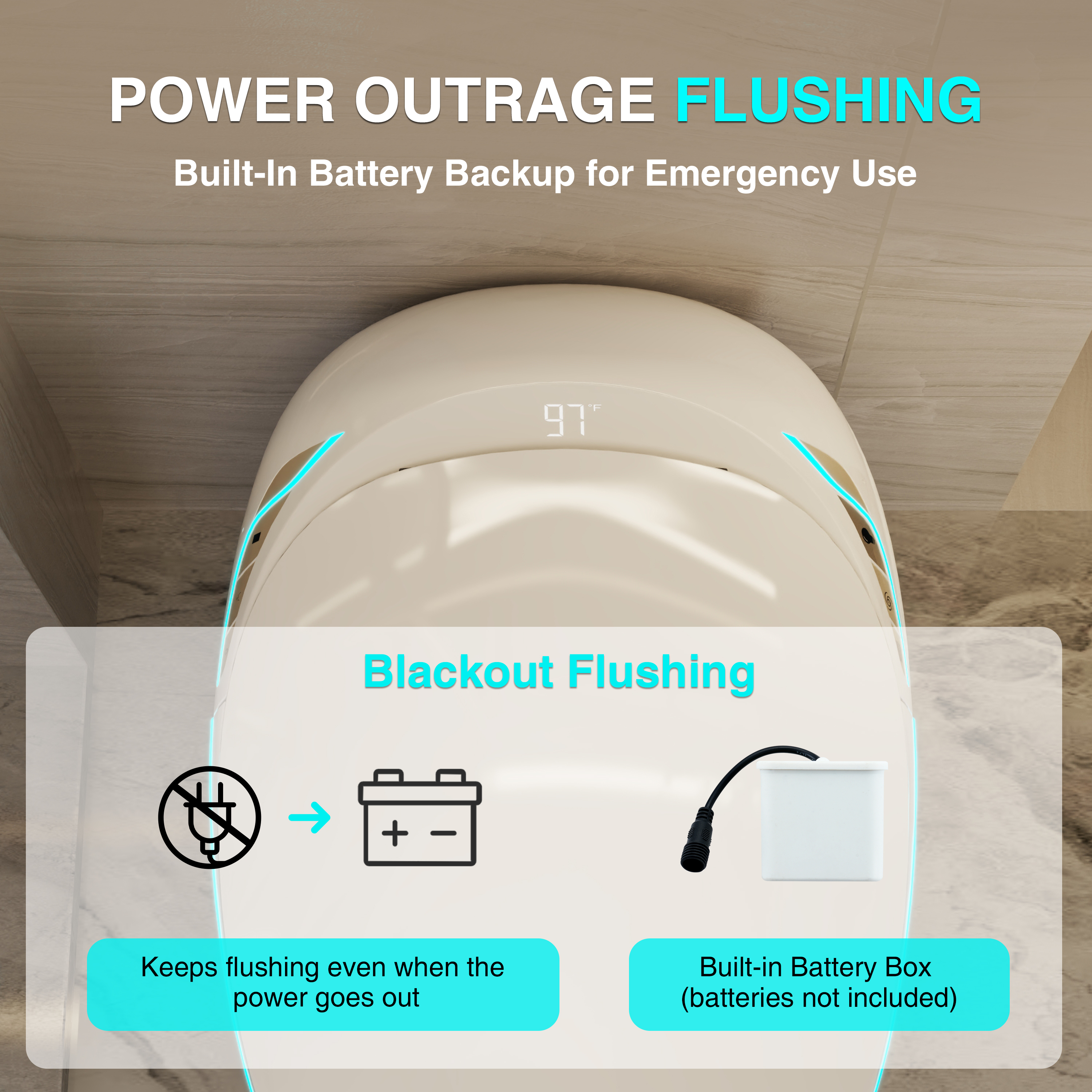 Egg-Shaped Smart Toilet with Automatic Lid, Heated Seat & Bidet Wash, Black & Pink