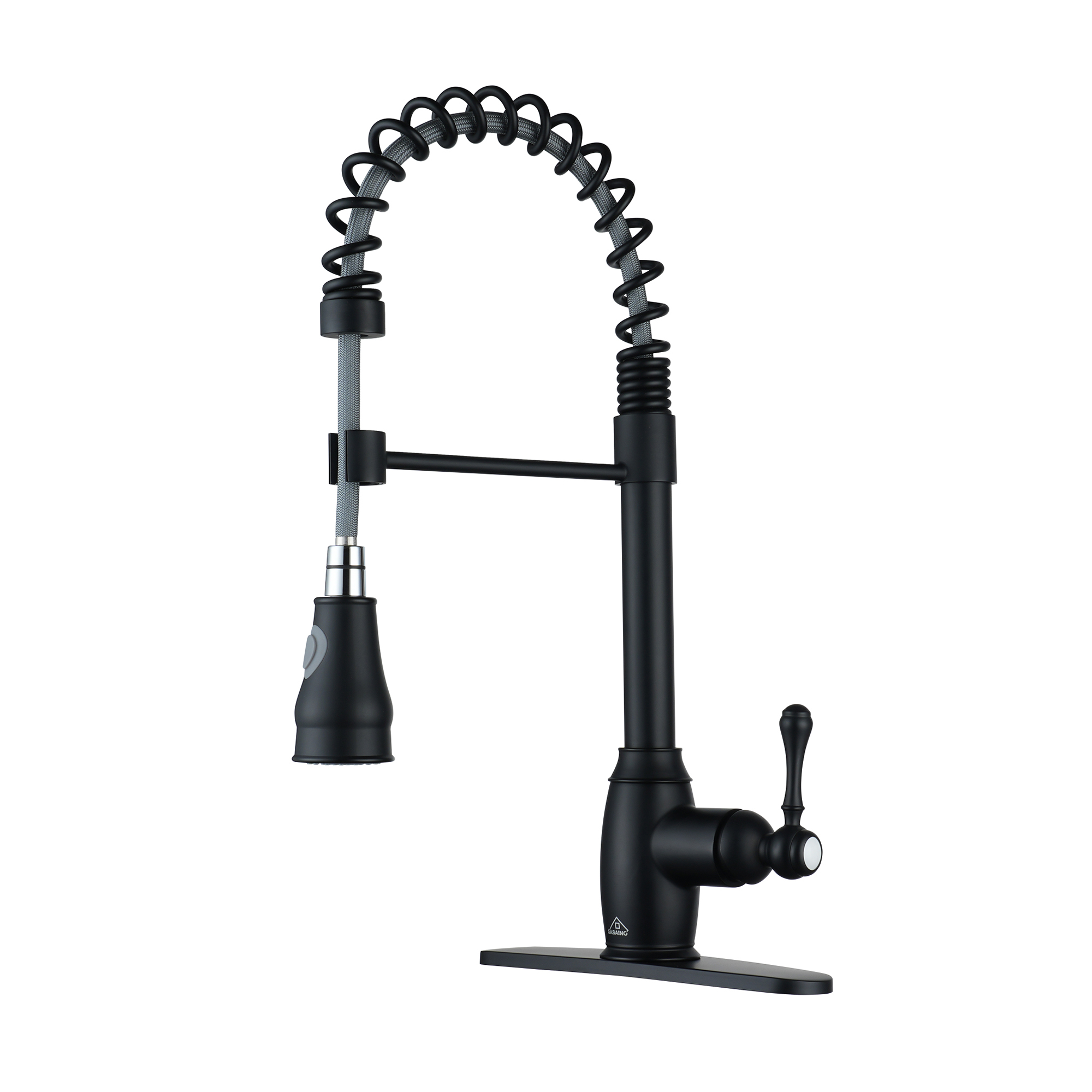 Casainc Single-Handle Spring  Kitchen Faucet with Pull-Out Sprayer