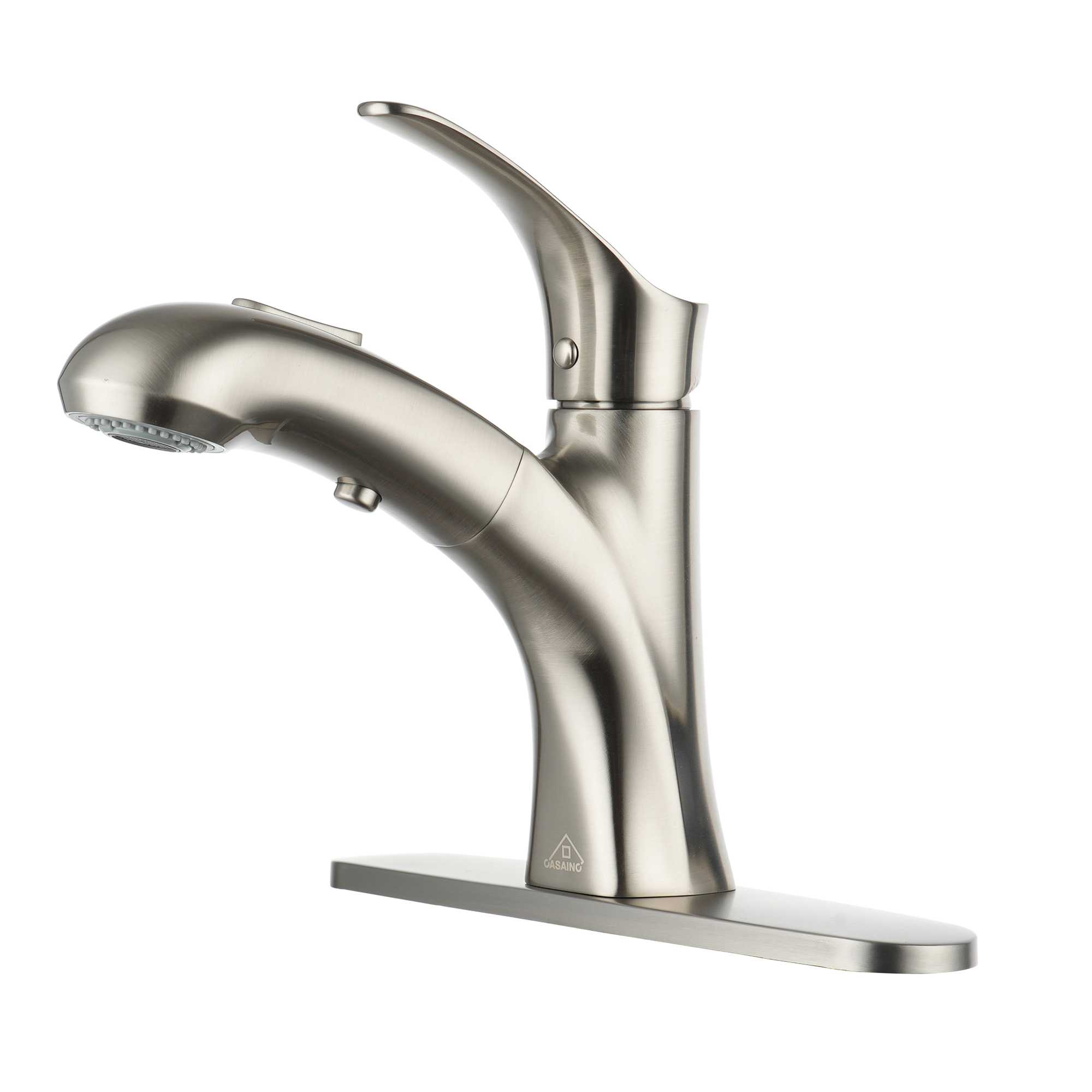CASAINC Single-Handle Basin Faucet with Pull-Out Sprayer