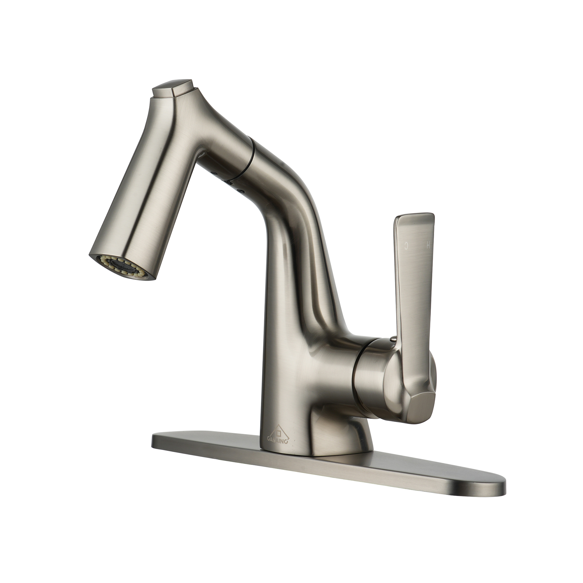 CASAINC Single-Handle Pull-Out Sprayer Basin Faucet single hole faucets 