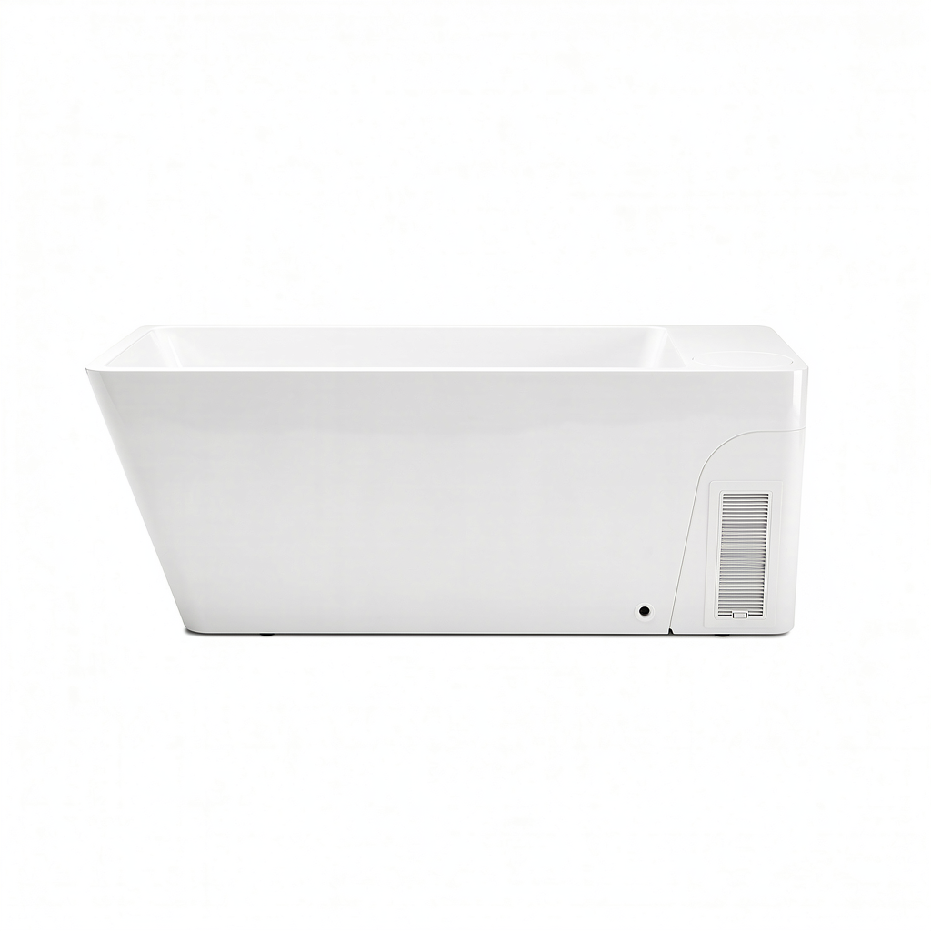 77" Luxury All-in-One Smart Recovery Ice Bath Cold Plunge Tub with Built-In 1HP Chiller