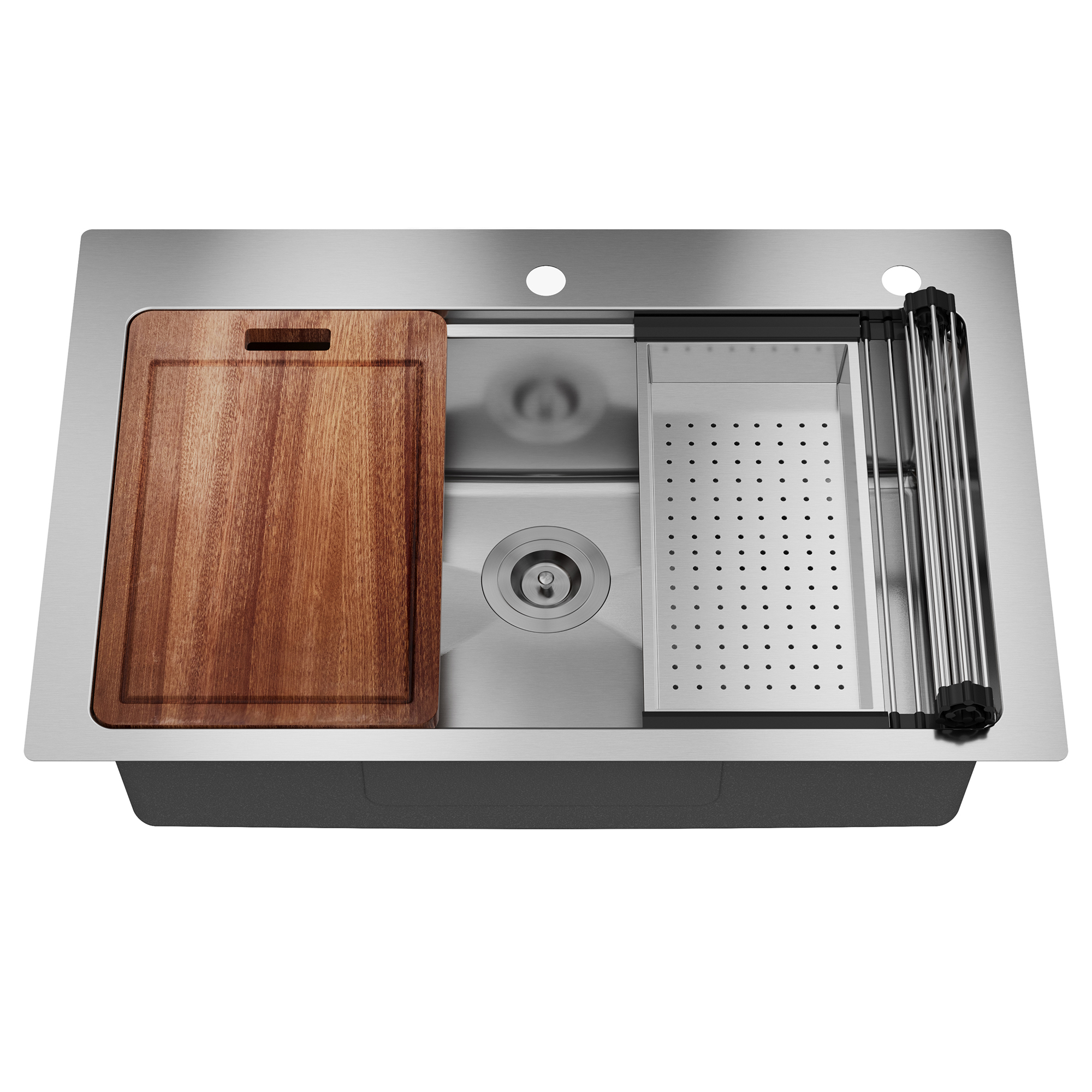 CASAINC 33 inch Stainless Steel Topmount Workstation Kitchen Sink