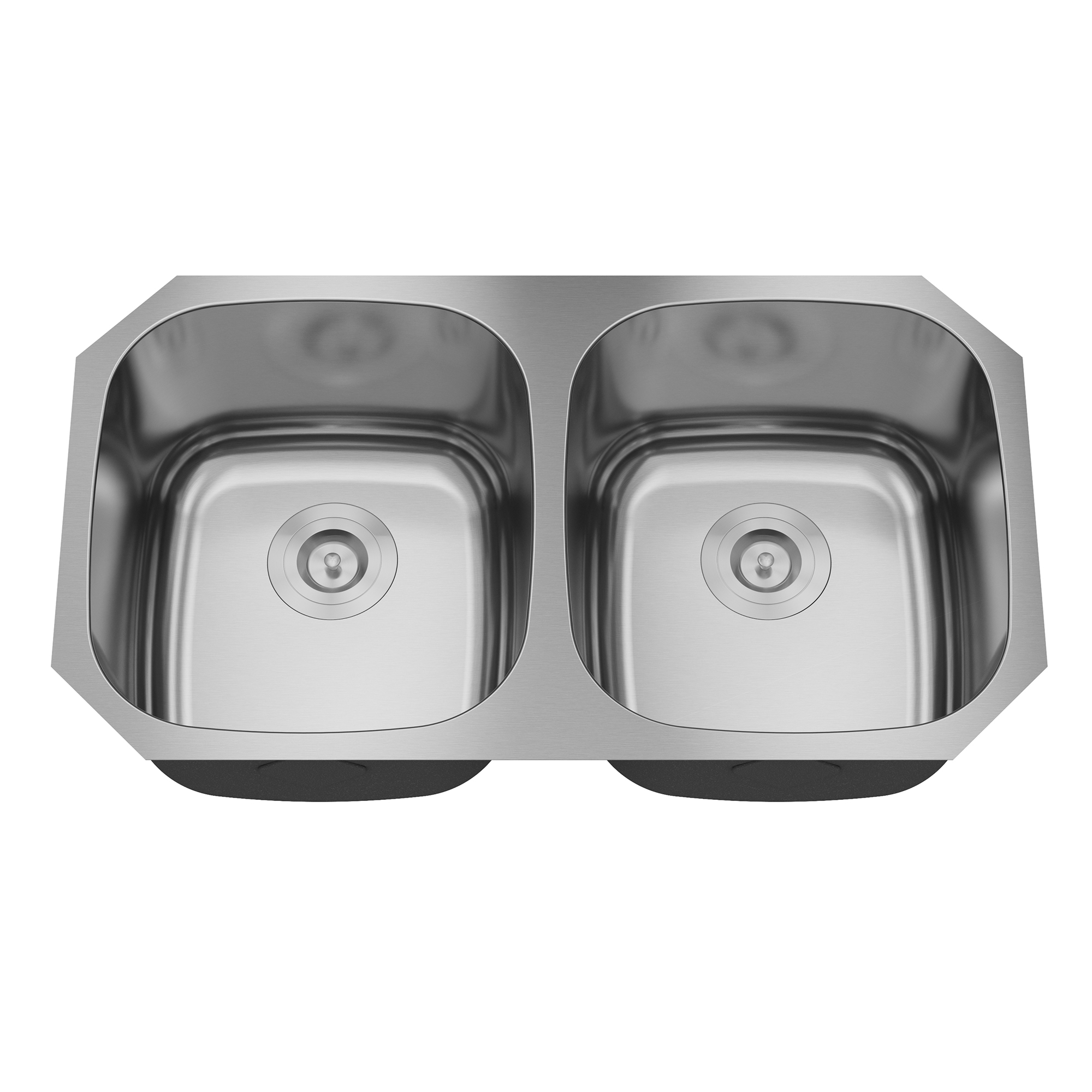 CASAINC 32 inch SUS304 Stainless Steel Double Bowl Undermount Workstation Kitchen Sink 18 gauge