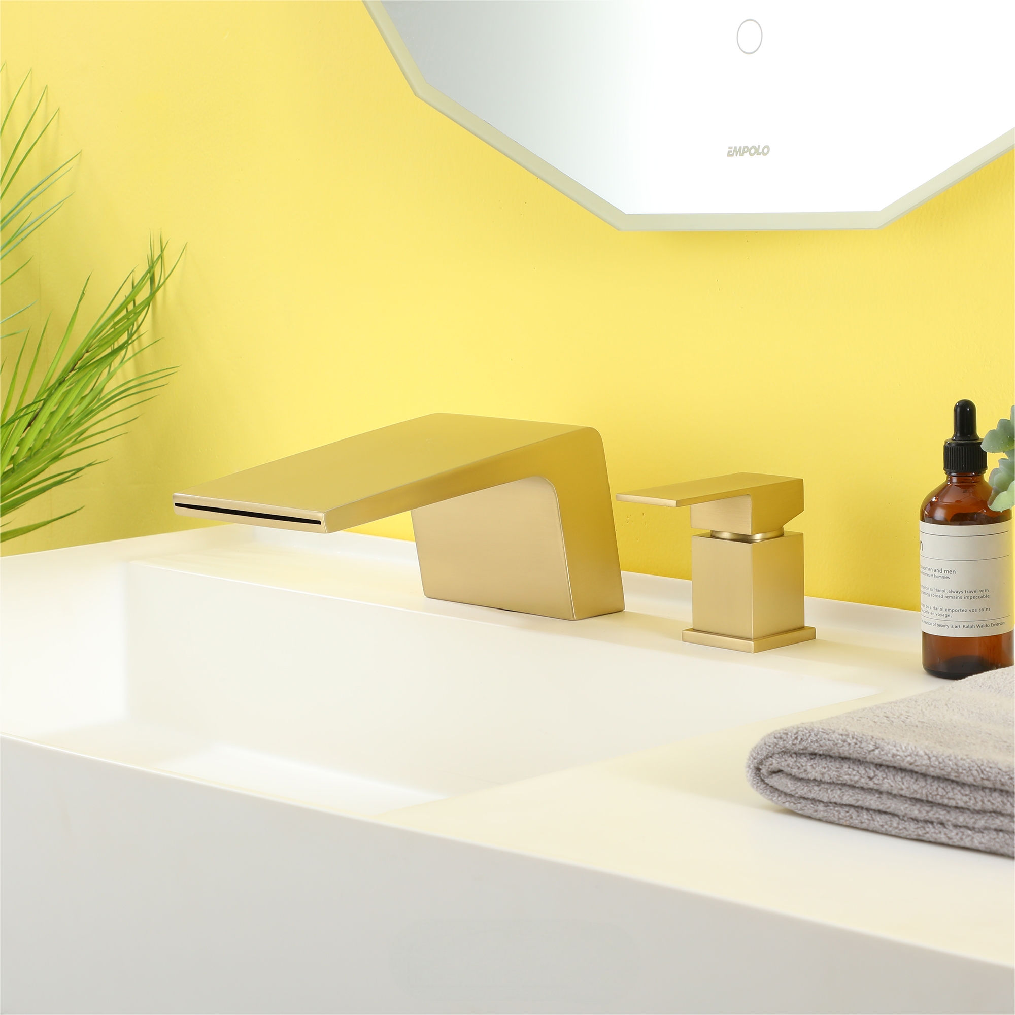 8 in. Widespread Single Handle Bathroom Faucet with cUPC Hose