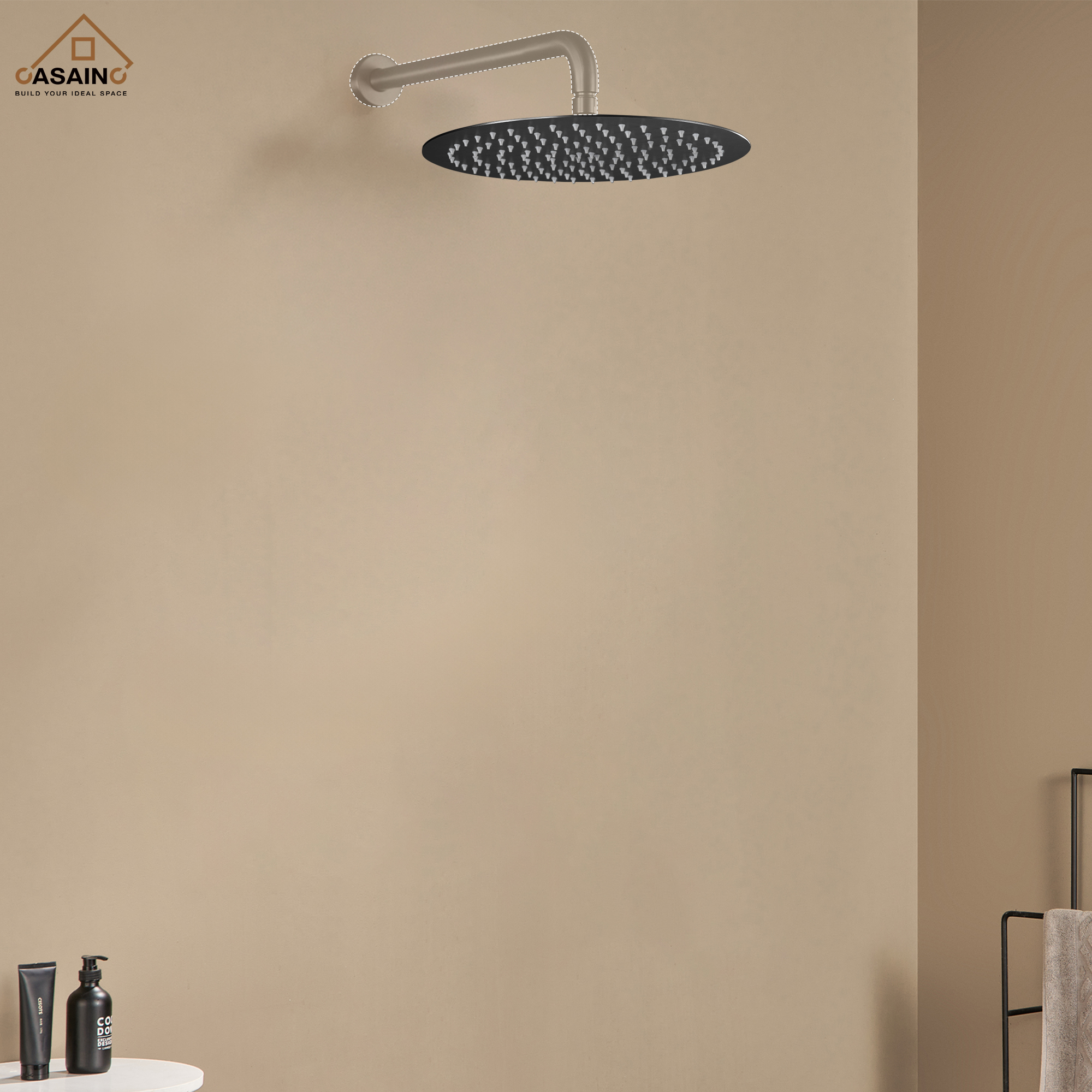 10"/12" Round Rain Shower Head Stainless Steel Rain Showerhead