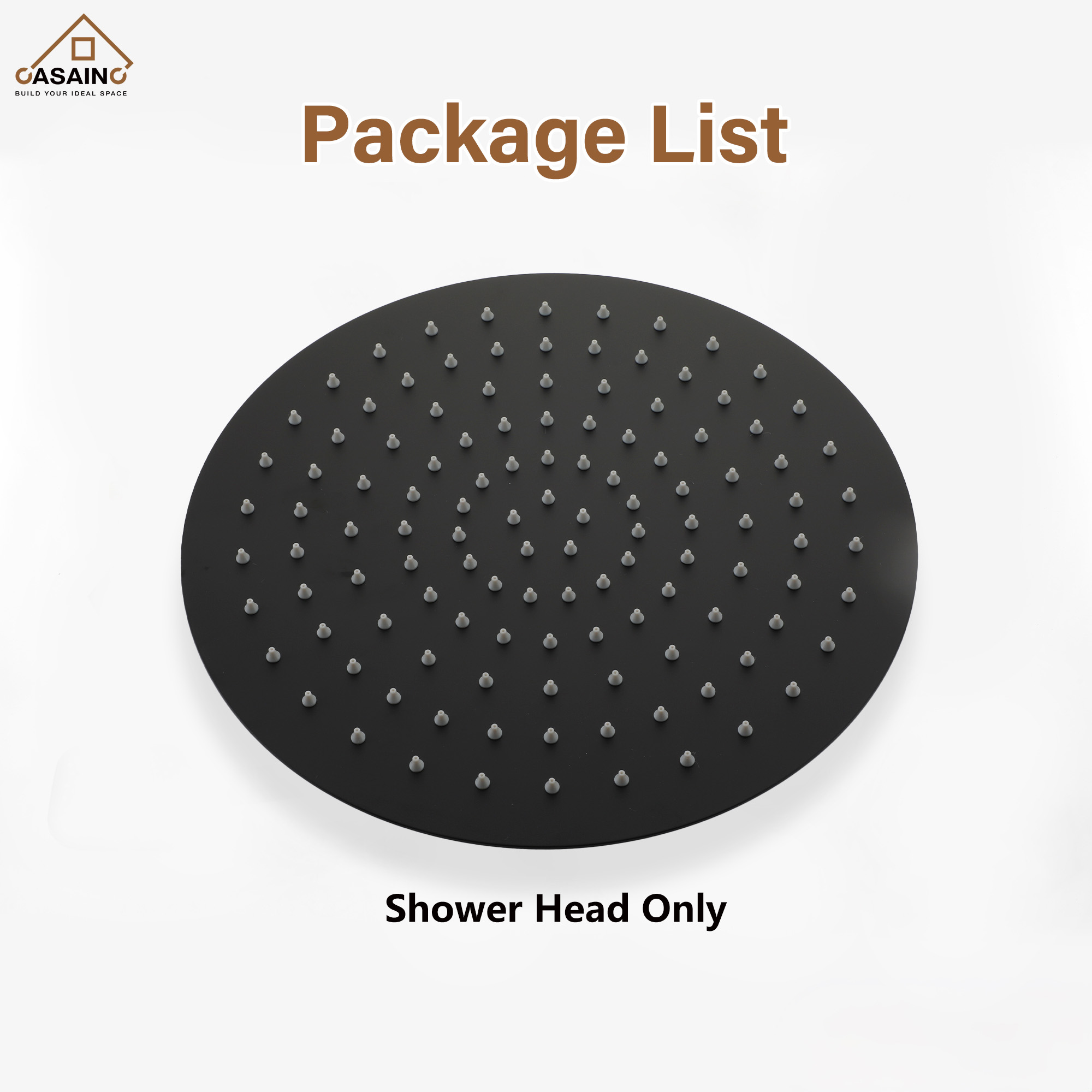 10"/12" Round Rain Shower Head Stainless Steel Rain Showerhead