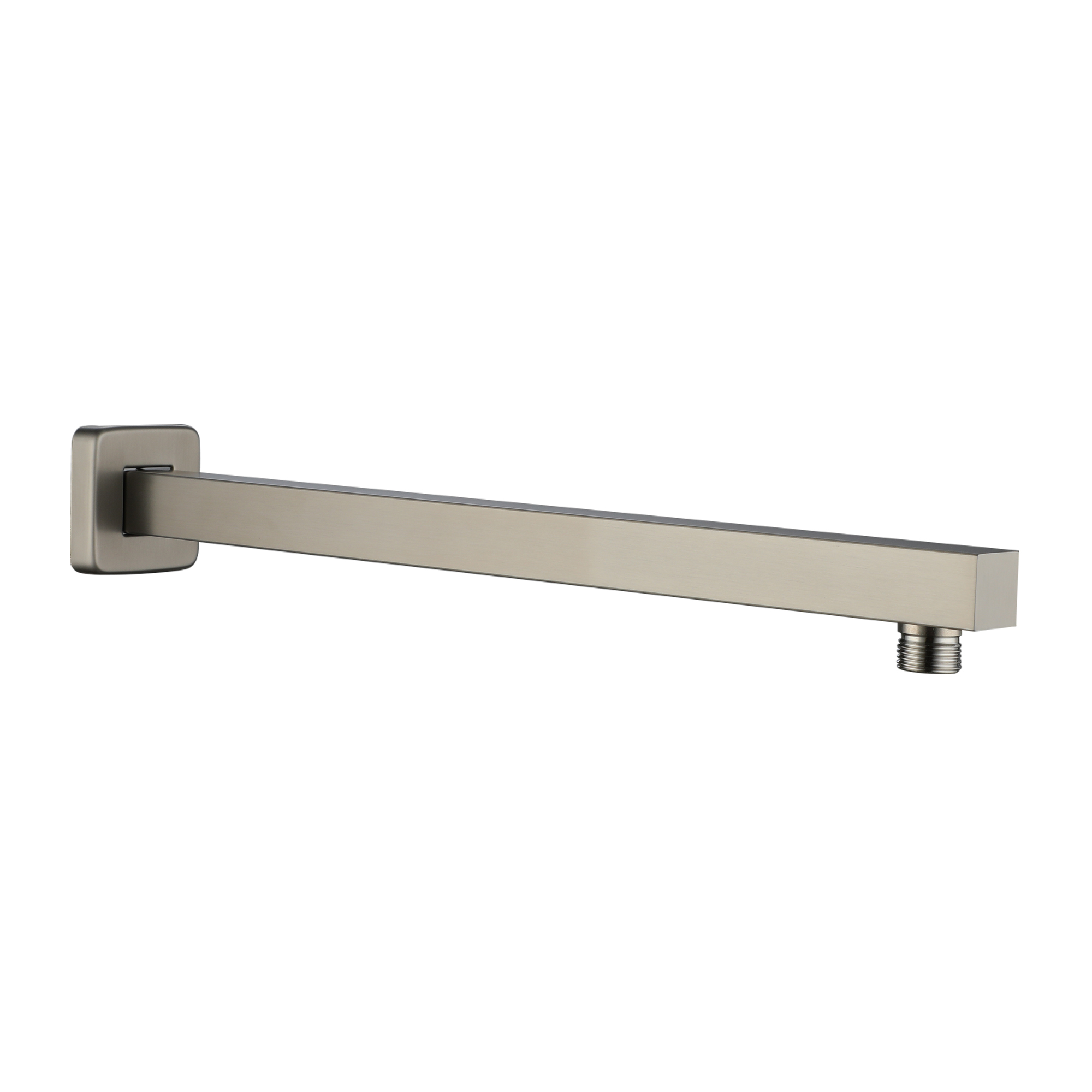 15.75" Wall-Mounted Square Shower Arm with Flange