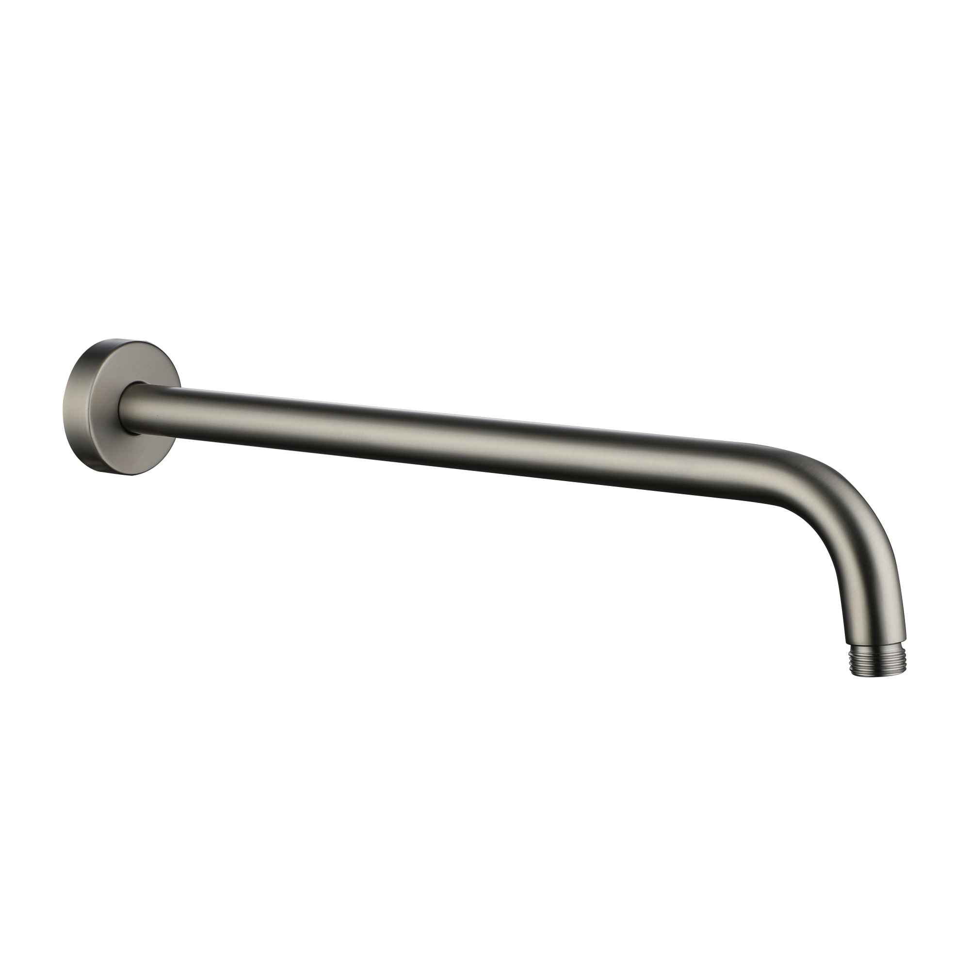 15.75" Round Wall-Mounted Shower Head Extension Arm with Flange